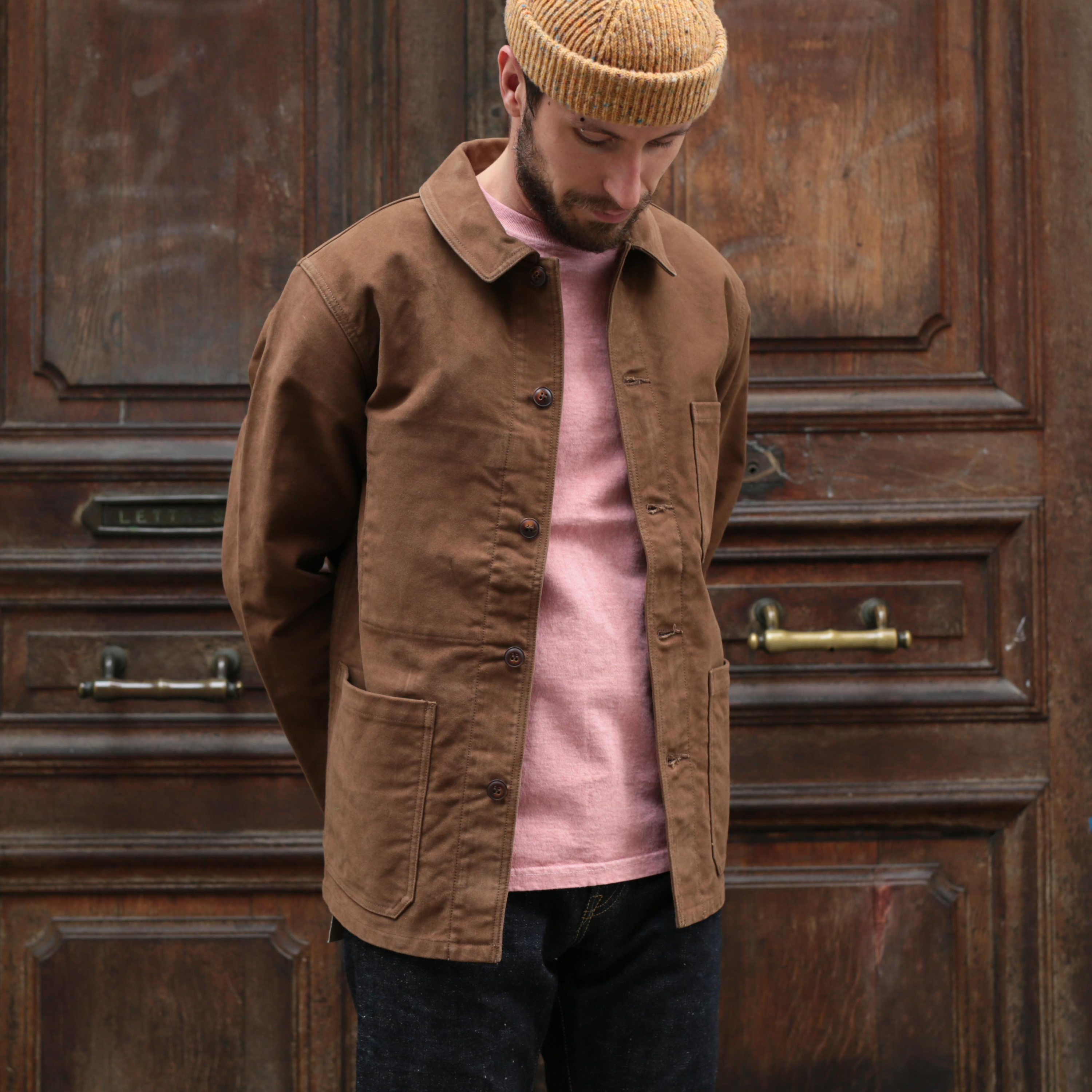 FOB FACTORY / French Moleskin Jacket Brown