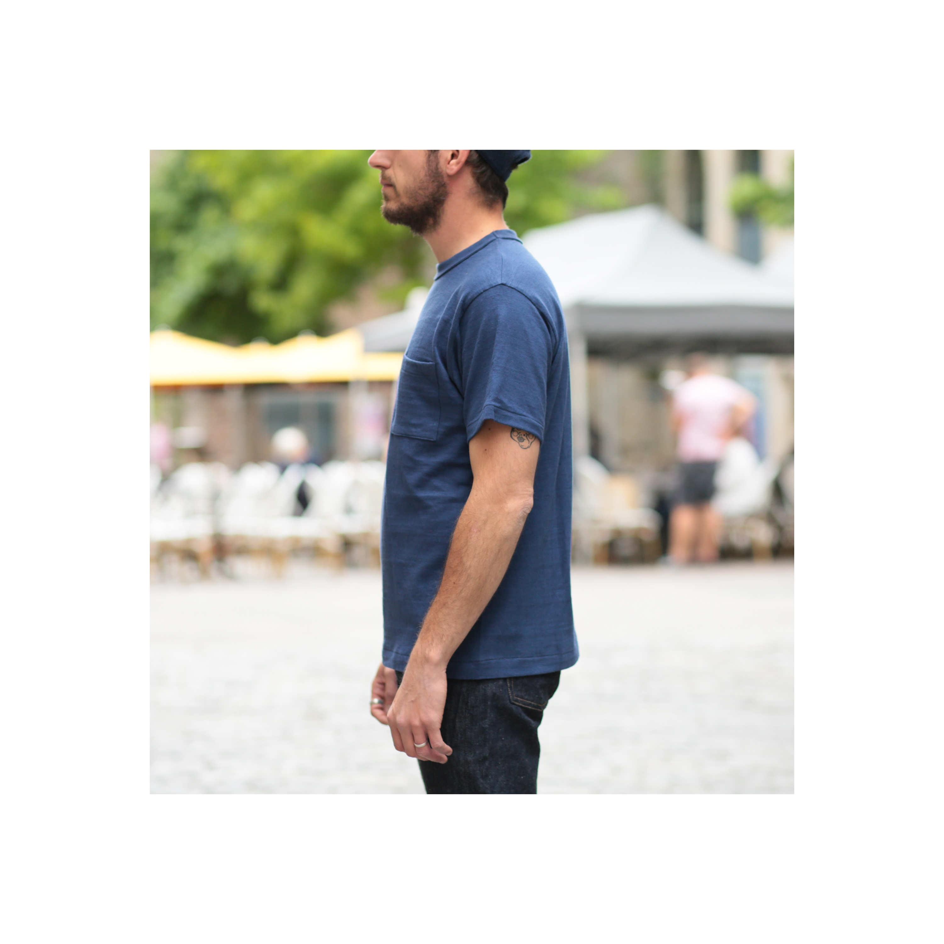 WAREHOUSE & CO. / Lot 4601 Navy Pocket T-Shirt