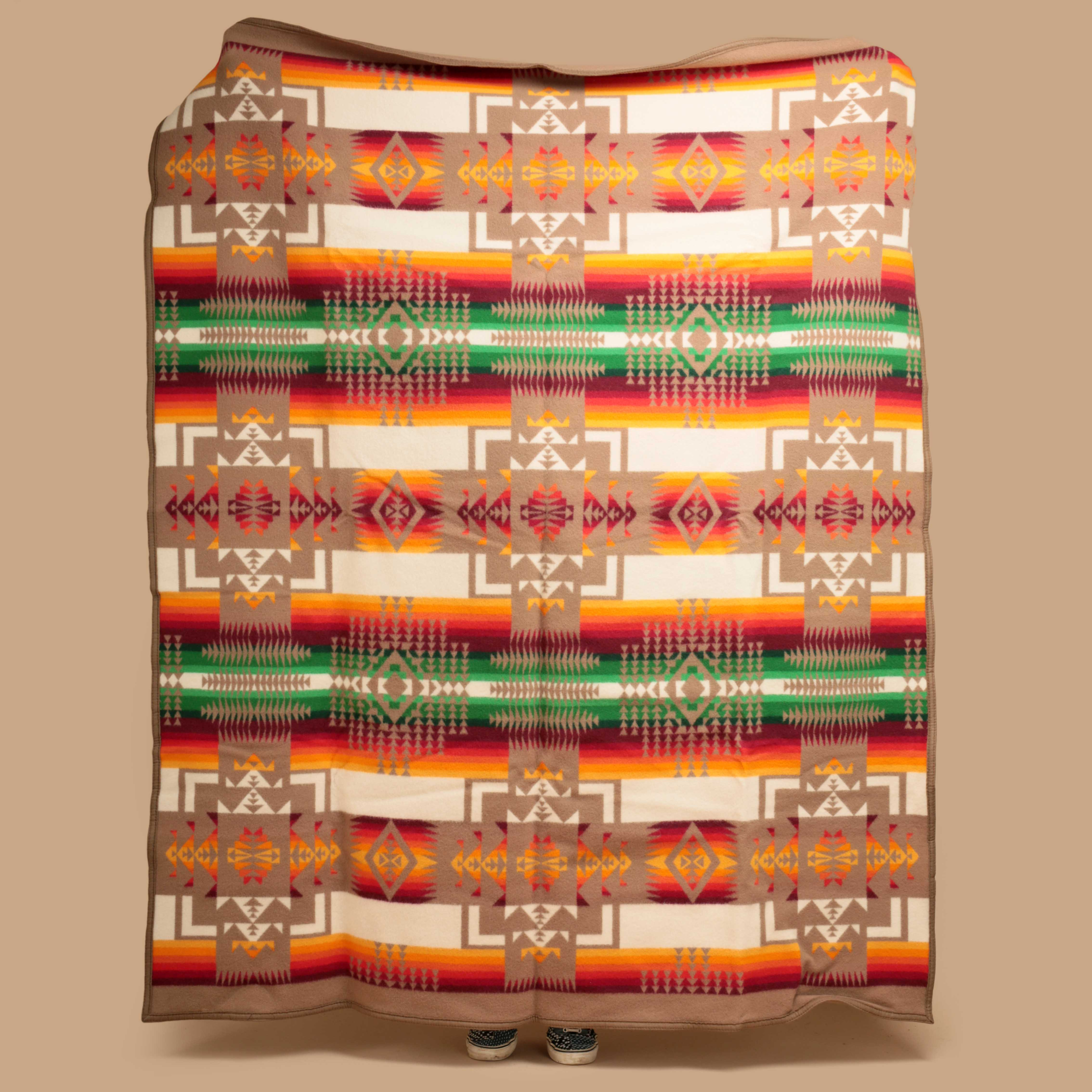 布団・毛布 Pendleton Chief Joseph Khaki Blanket PENDLETON / Grande Couverture Chief Joseph en Khaki
