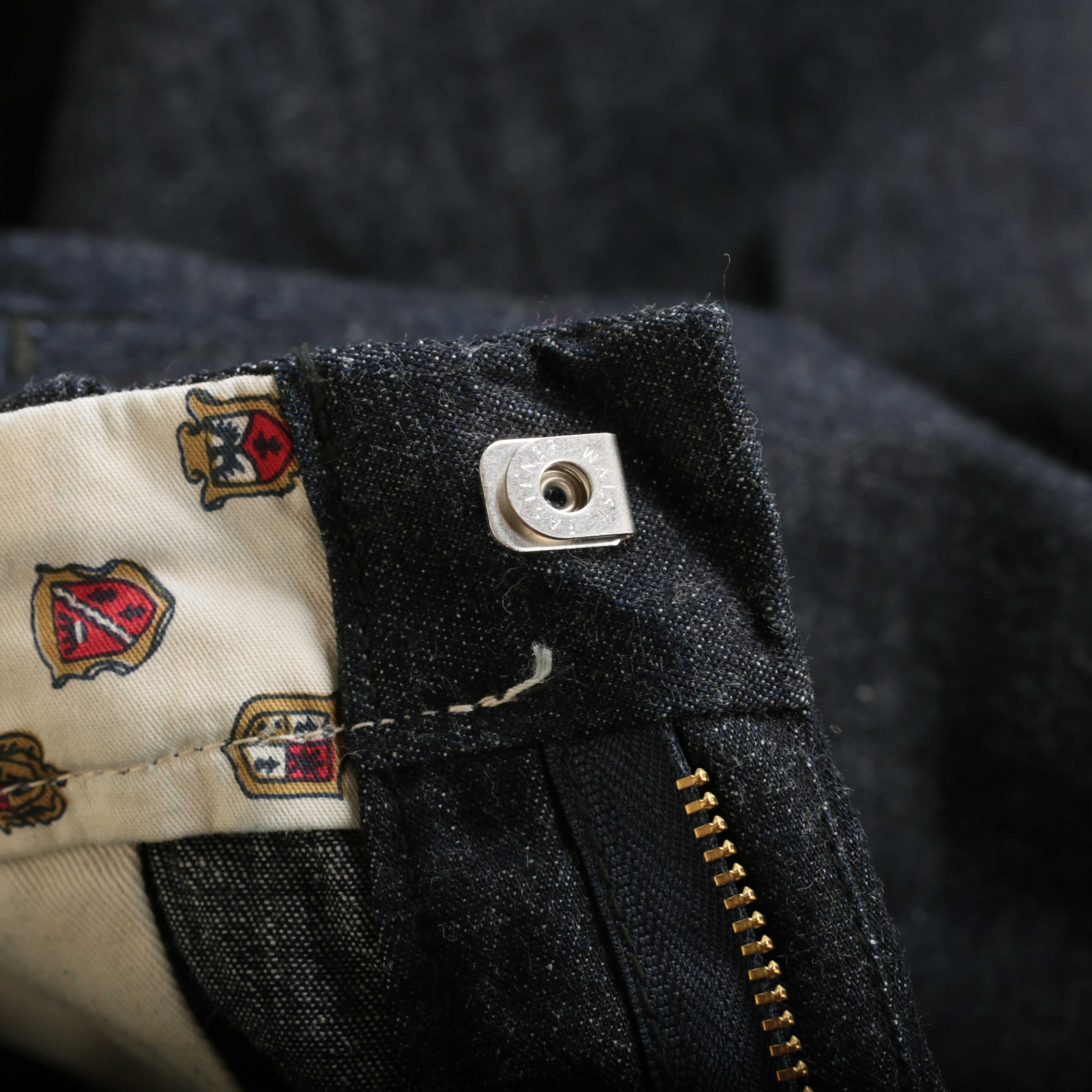 パンツ WAREHOUSE FLIP TOP STYLE PIQUE PANTS 33 Warehouse 12oz Lot.1096 Selvage Pique Pants (Black) - CORLECTION