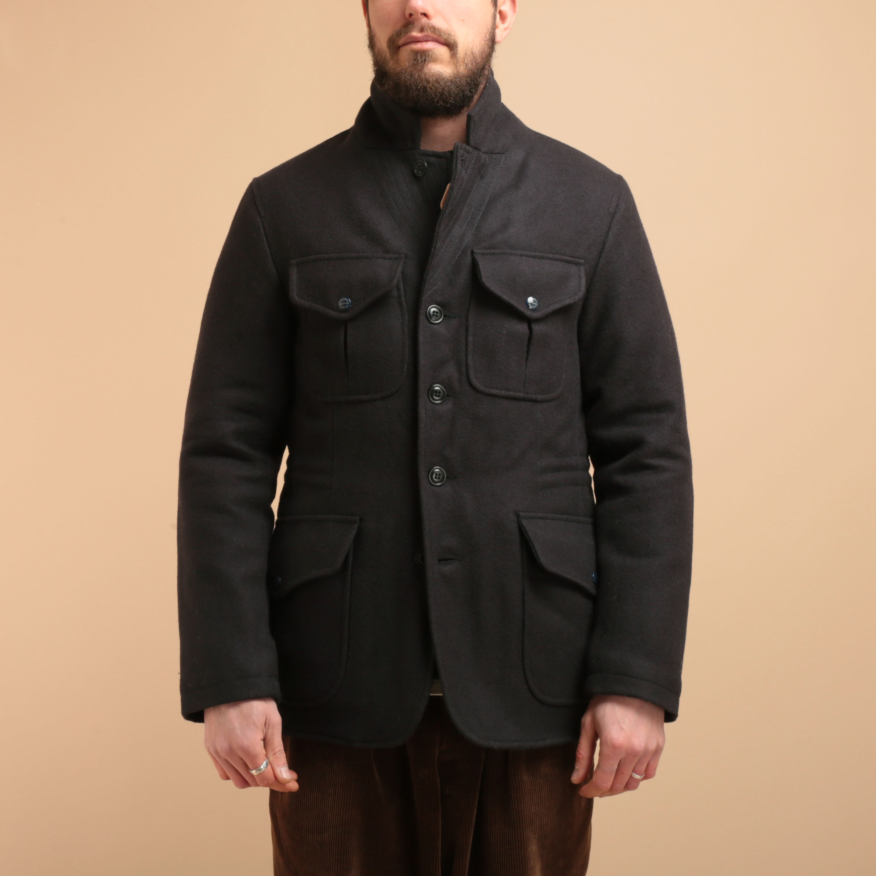 MANIFATTURA CECCARELLI / Wool Alligator Jacket Navy