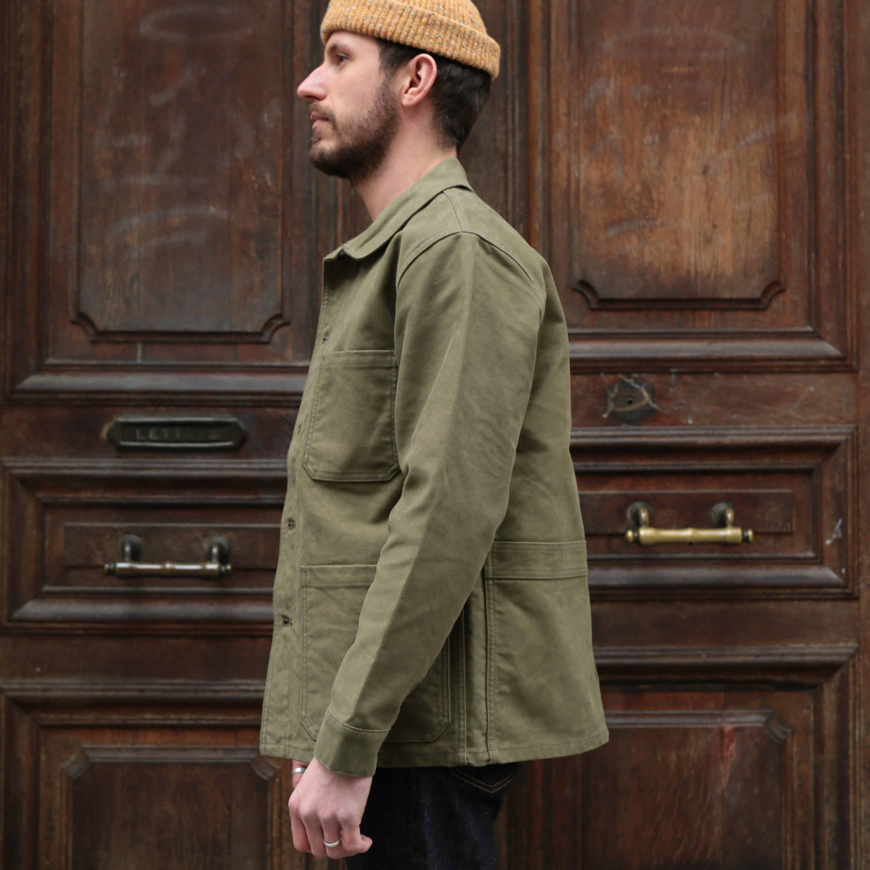 FOB FACTORY FRENCH BASK COAT サイズXL FOB FACTORY / French Moleskin Jacket Olive