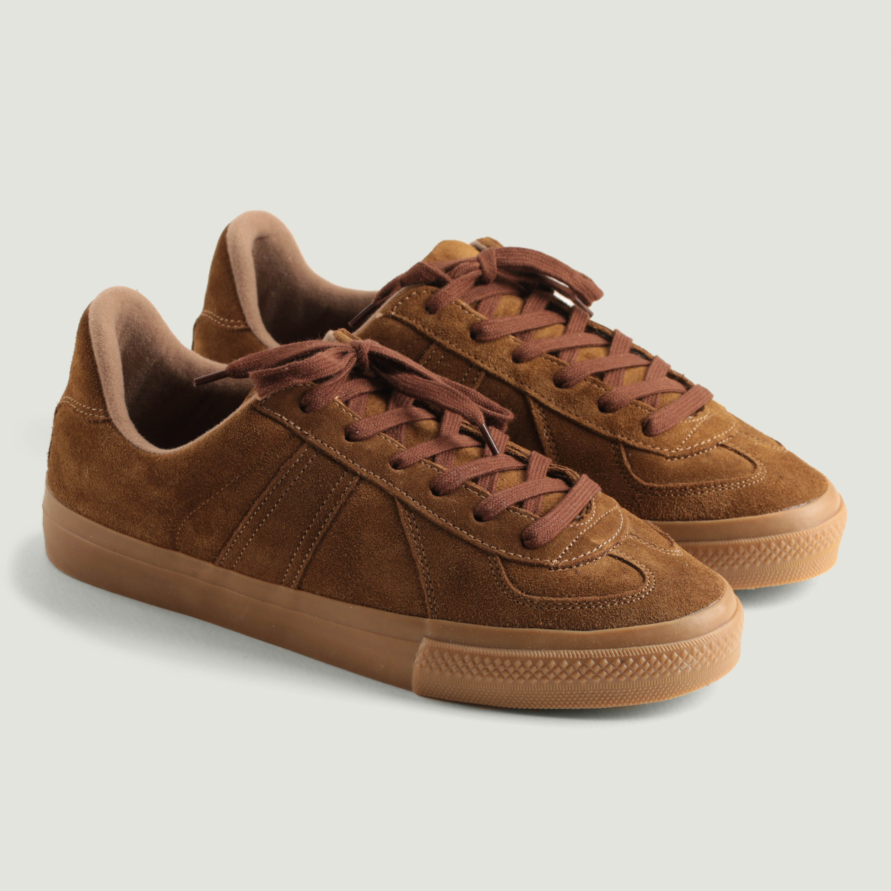 REPRODUCTION OF FOUND / German Military Trainer Tobacco Suede