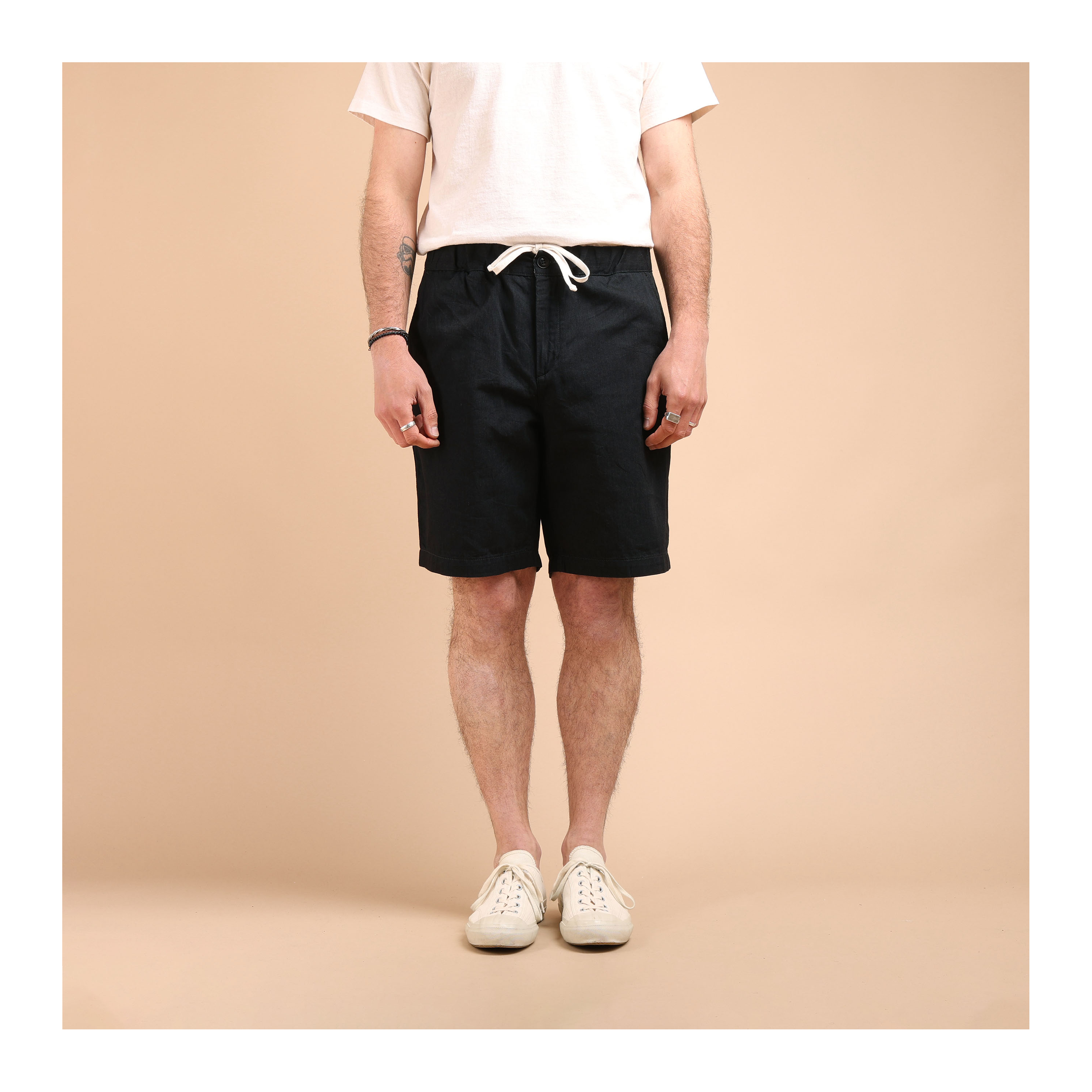 新品タグ付 FOB FACTORY SICILIA SHORTS 2/M FOB FACTORY / F4168 Denim Sicilia Shorts Black