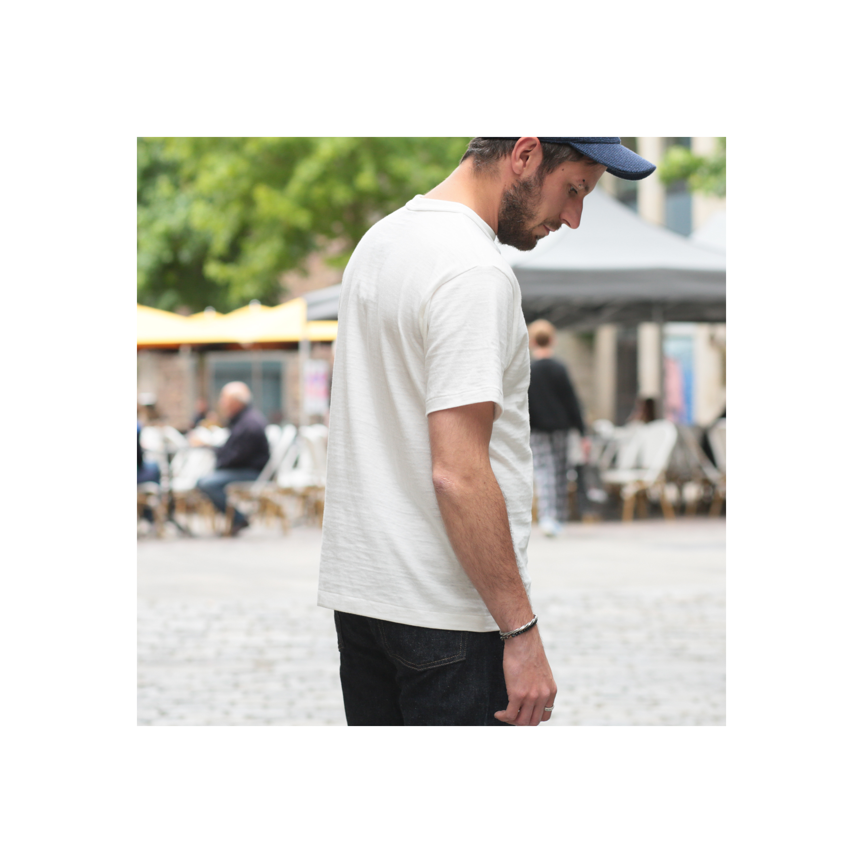 WAREHOUSE & CO. / Lot 4601 No Print T-Shirt Off White