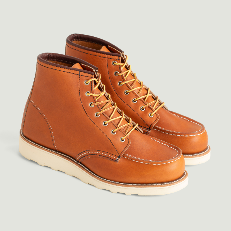Women's Red Wing Moc Toe Boots 3375 - Tan Oro Legacy