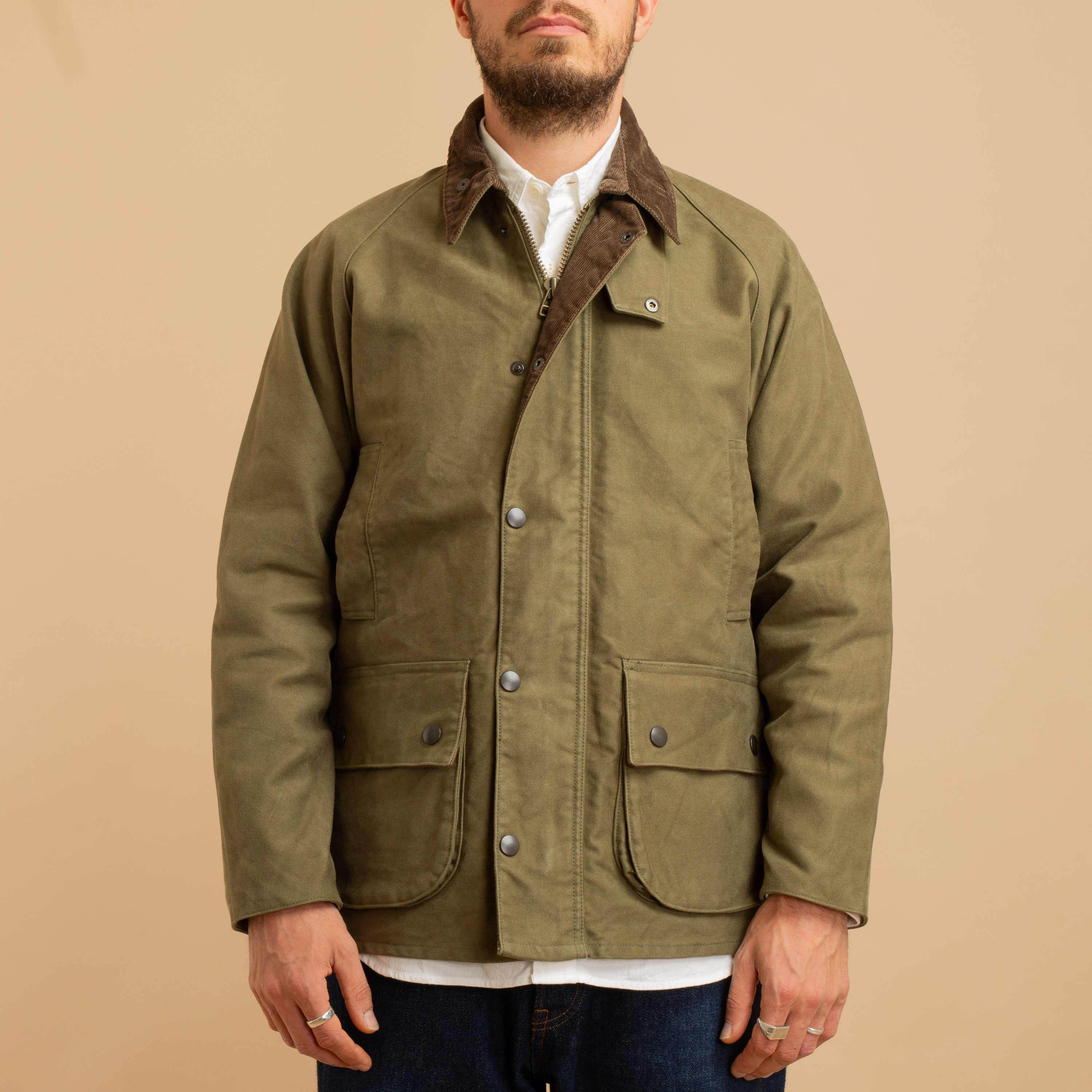 FOB FACTORY / F2361 Heavy Moleskin Riding Jacket Olive