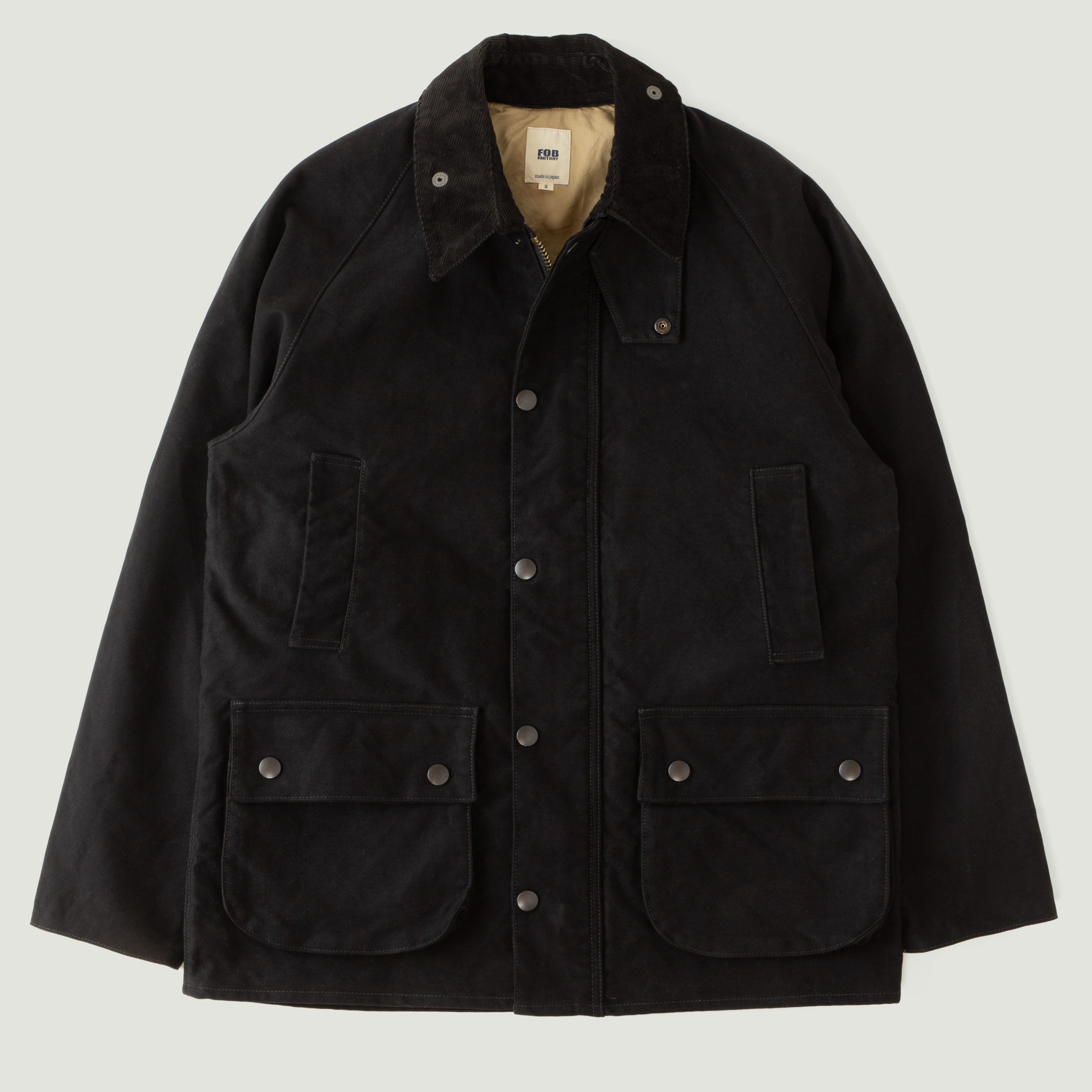 FOB FACTORY / F2361 Heavy Moleskin Riding Jacket Black