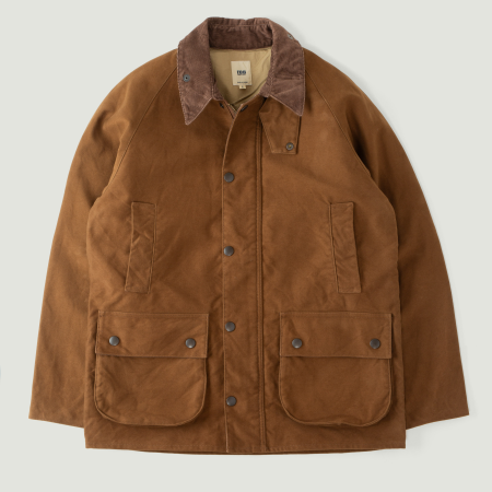 Image-Flâneurs_FOB FACTORY / F2361 Heavy Moleskin Riding Jacket Brown_Vignette