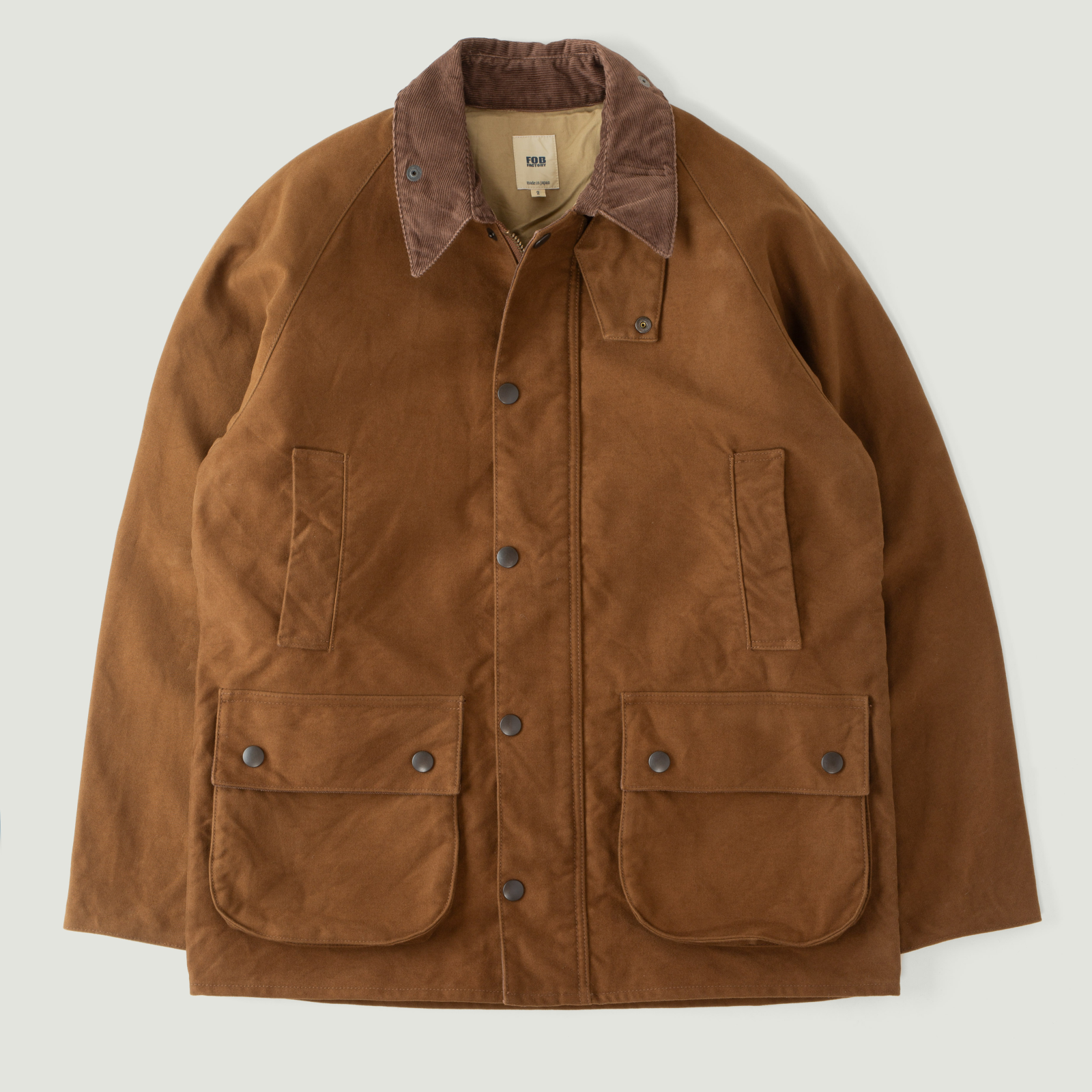 Image-Flâneurs_FOB FACTORY / F2361 Heavy Moleskin Riding Jacket Brown_Vignette