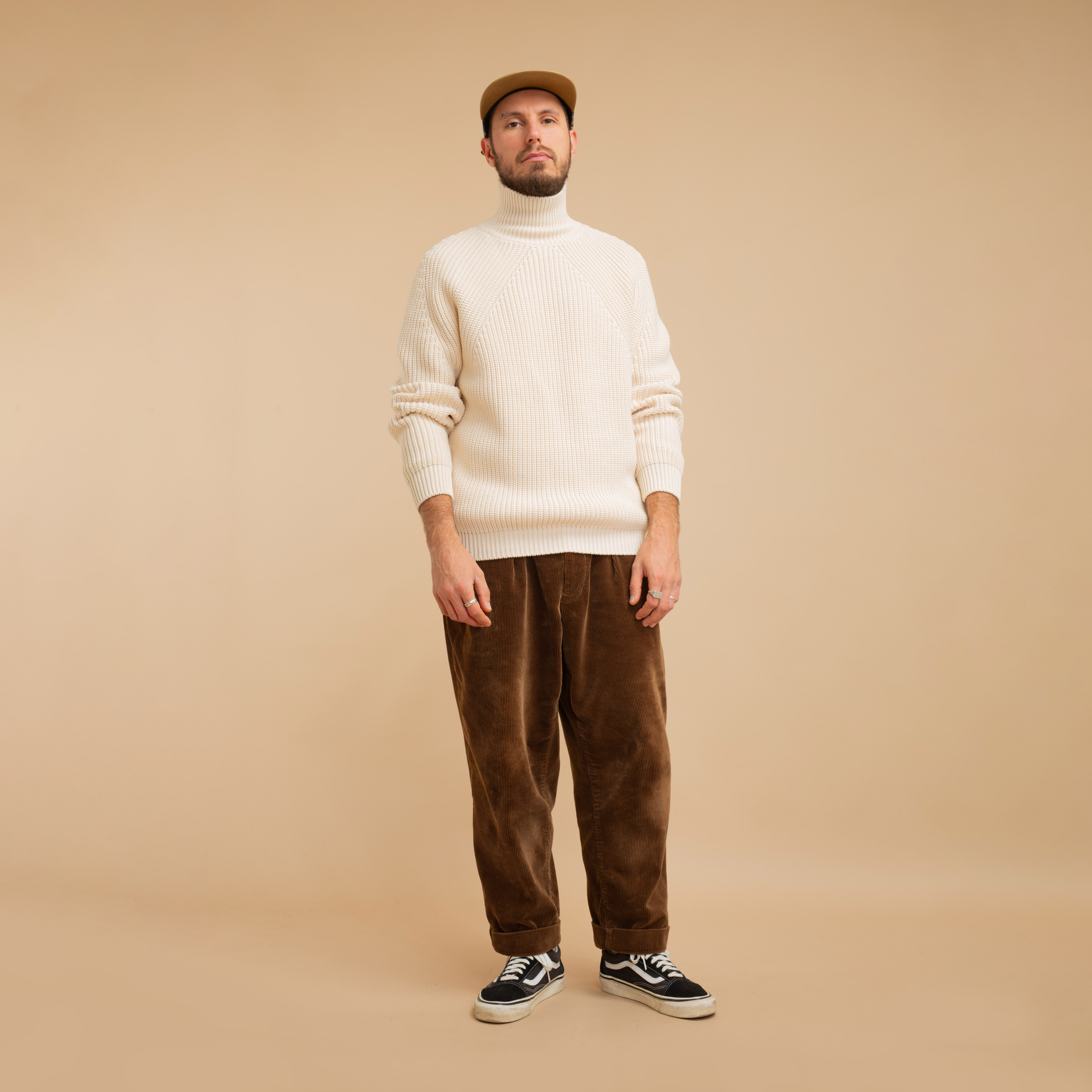 BATONER / Signature Turtleneck Ivory