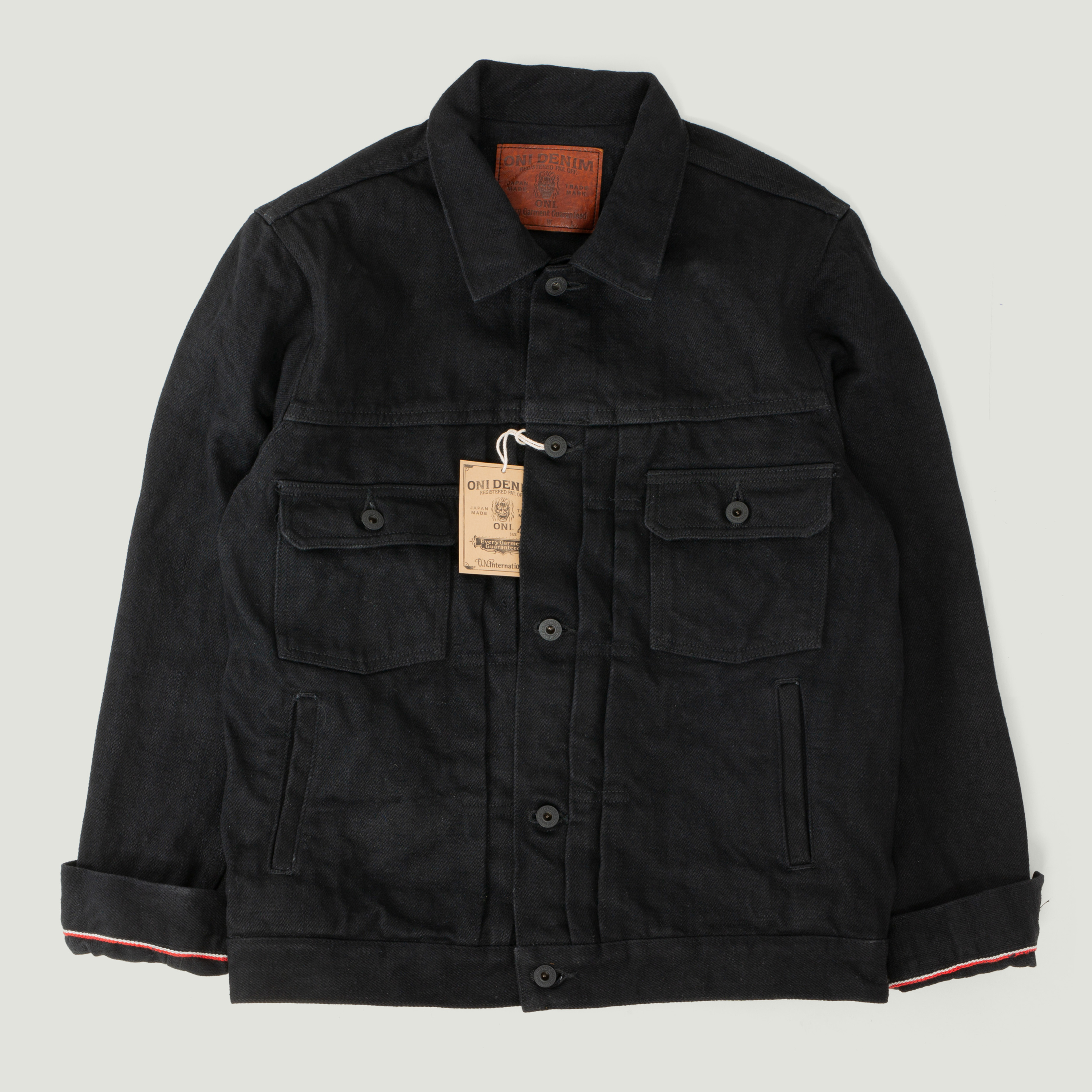 Black Denim Oni Type Jacket ONI-02527P-ZR-AIZXBK 20OZ SECRET