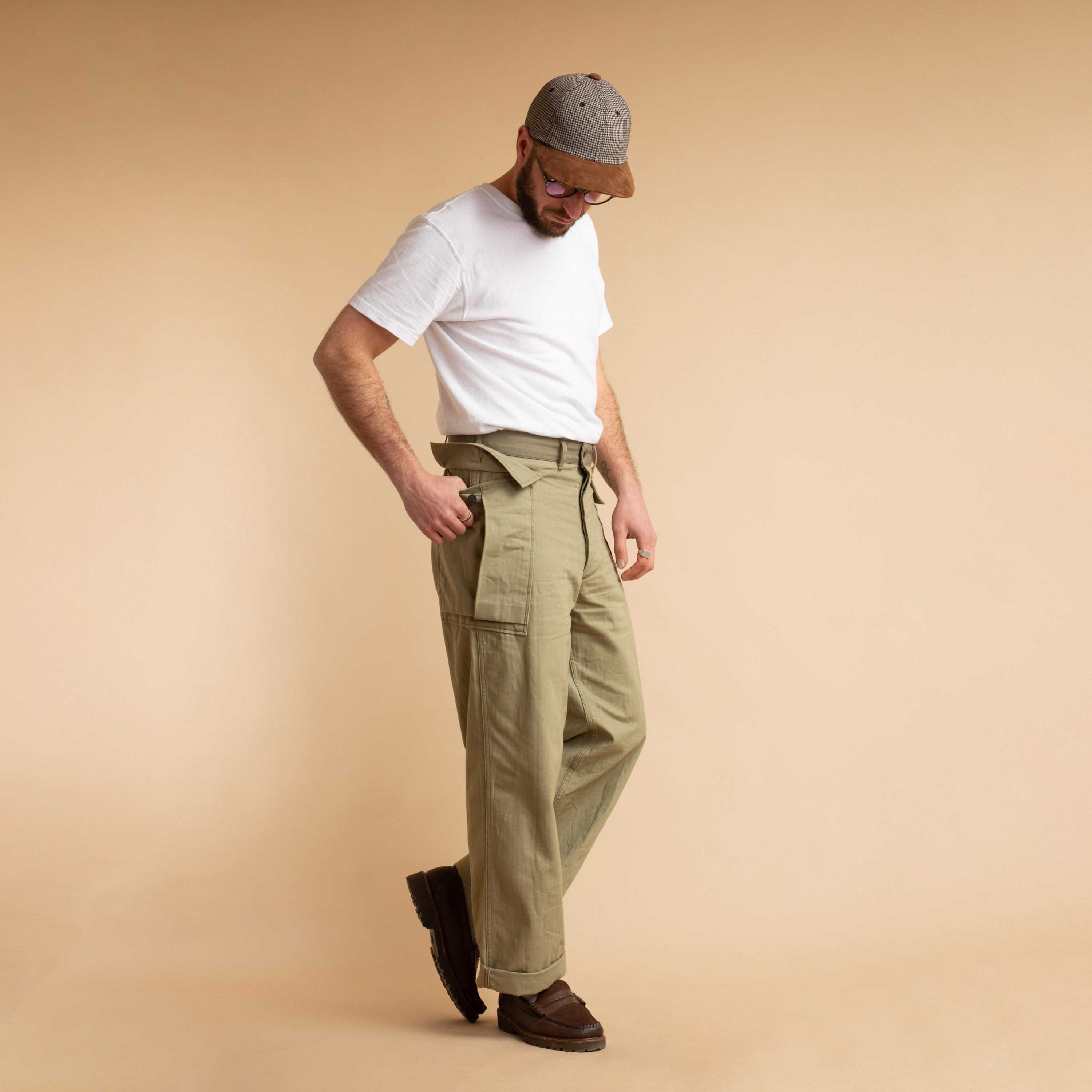 ウエアハウス WAREHOUSE Lot.1098 ヘリンボーンパンツ U.S.ARMY