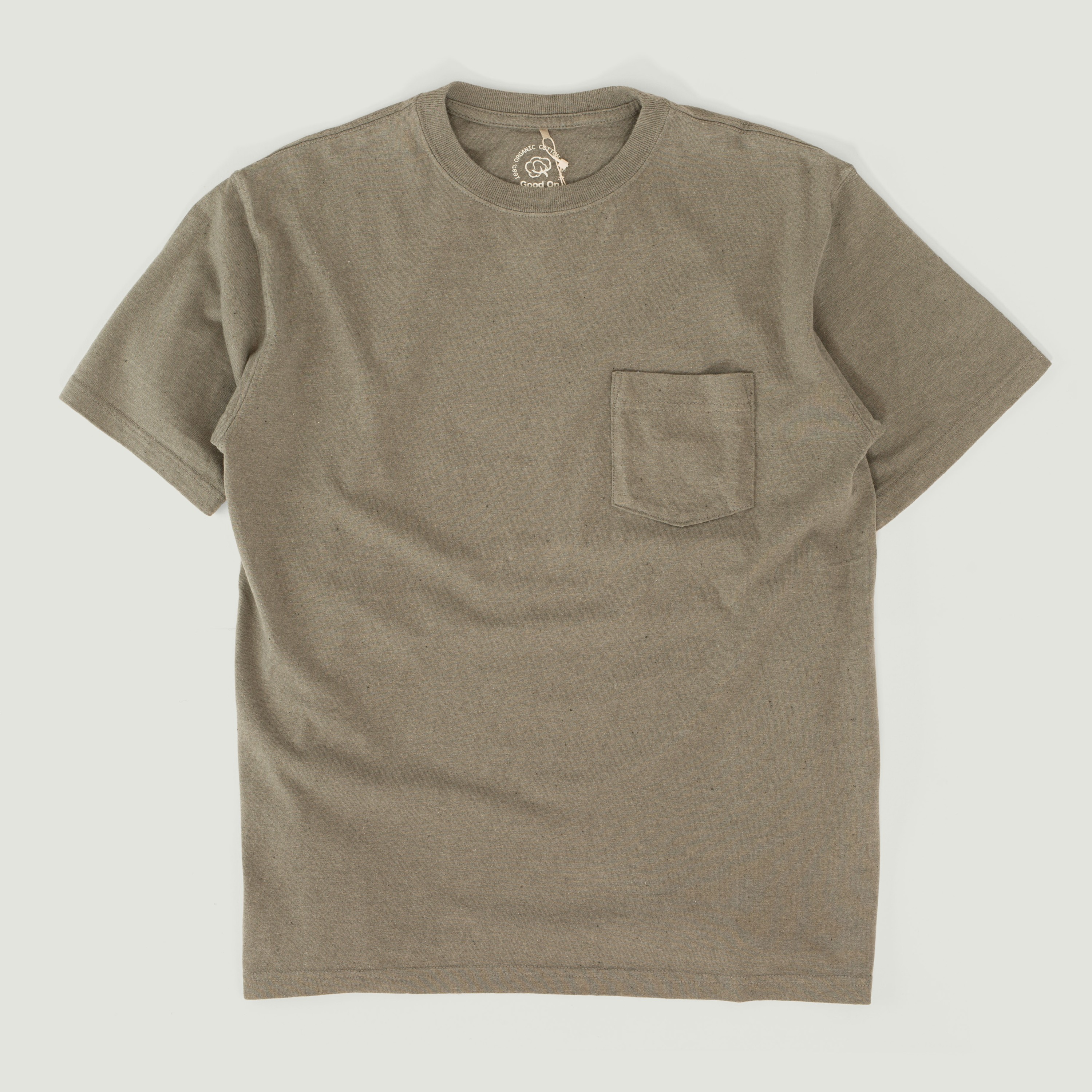 GOOD ON / Short Sleeve Pocket T-Shirt Organic Green