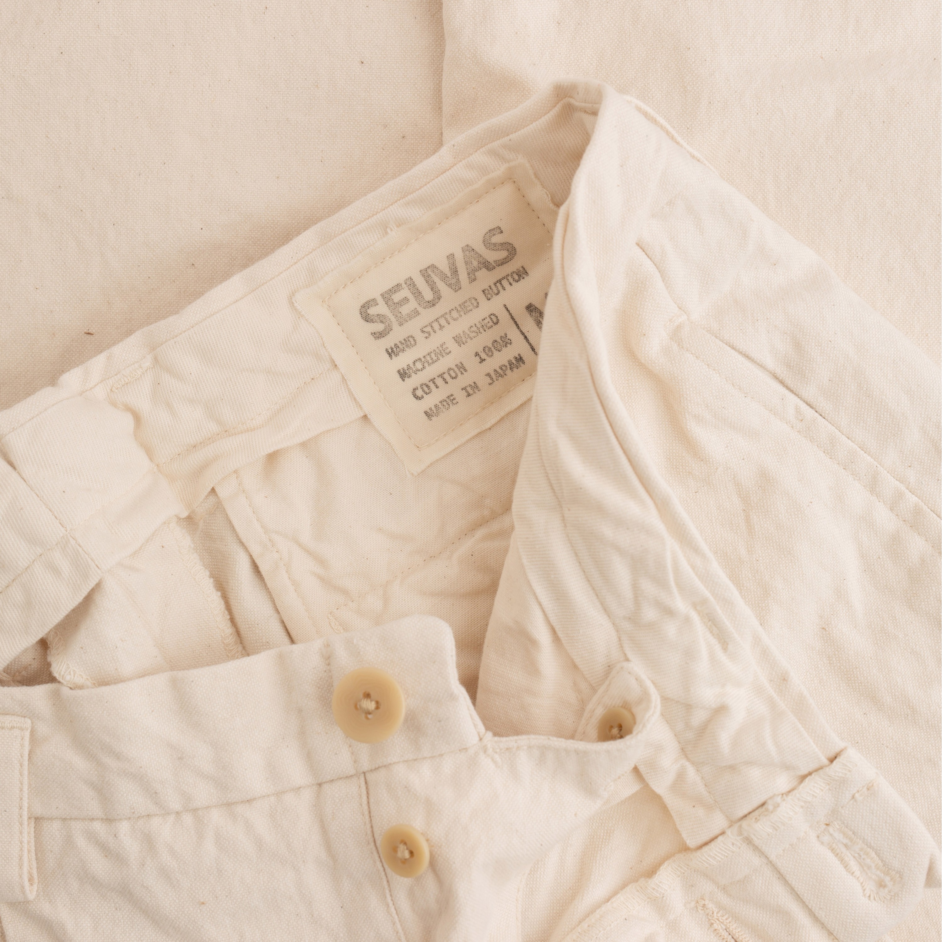 Y's BORN PRODUCT] COTTON TWILL RANDOM TUCK PANTS – THE SHOP