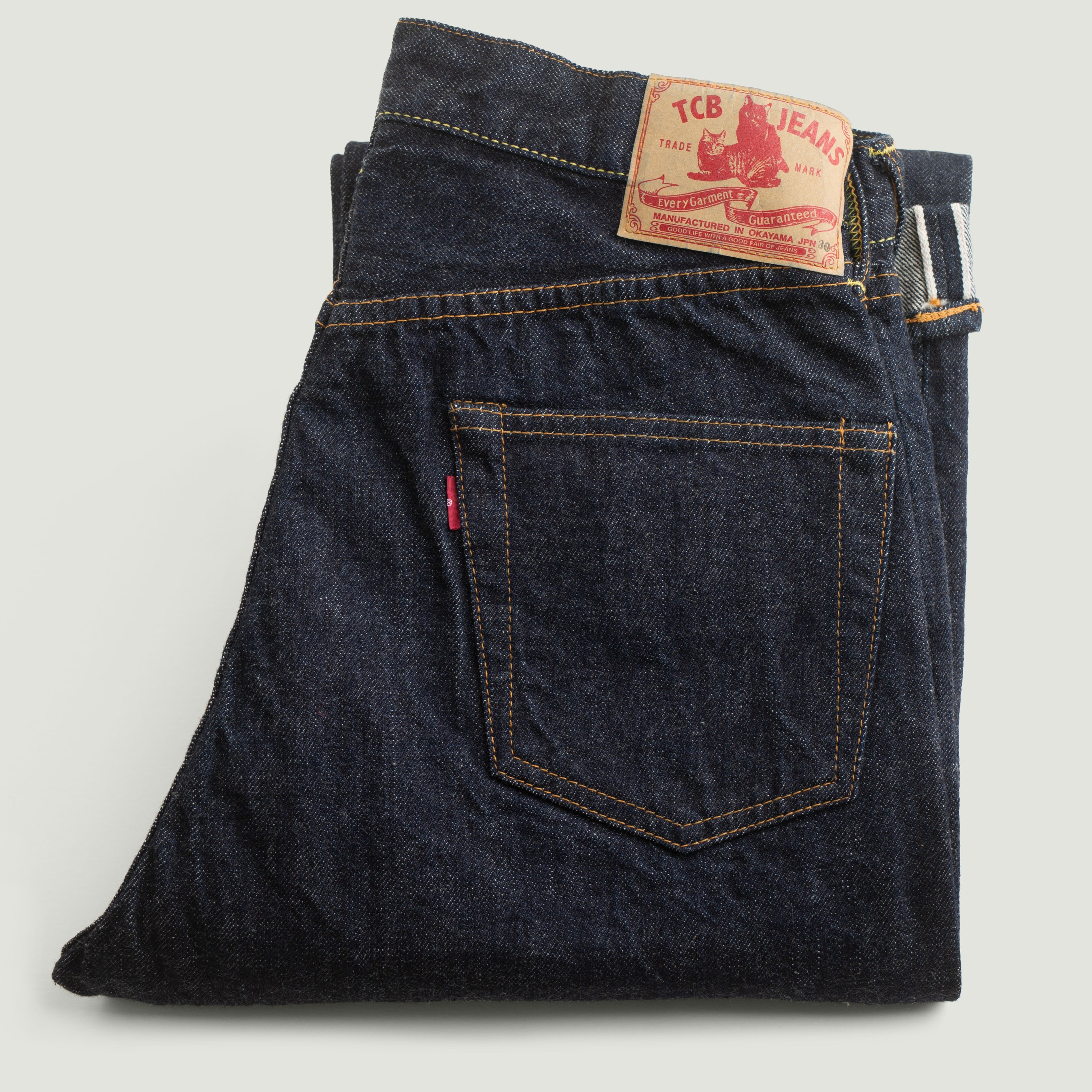 TCB JEANS 50s w32 TCB JEANS / 50's Jeans One Wash 13.5oz Selvedge