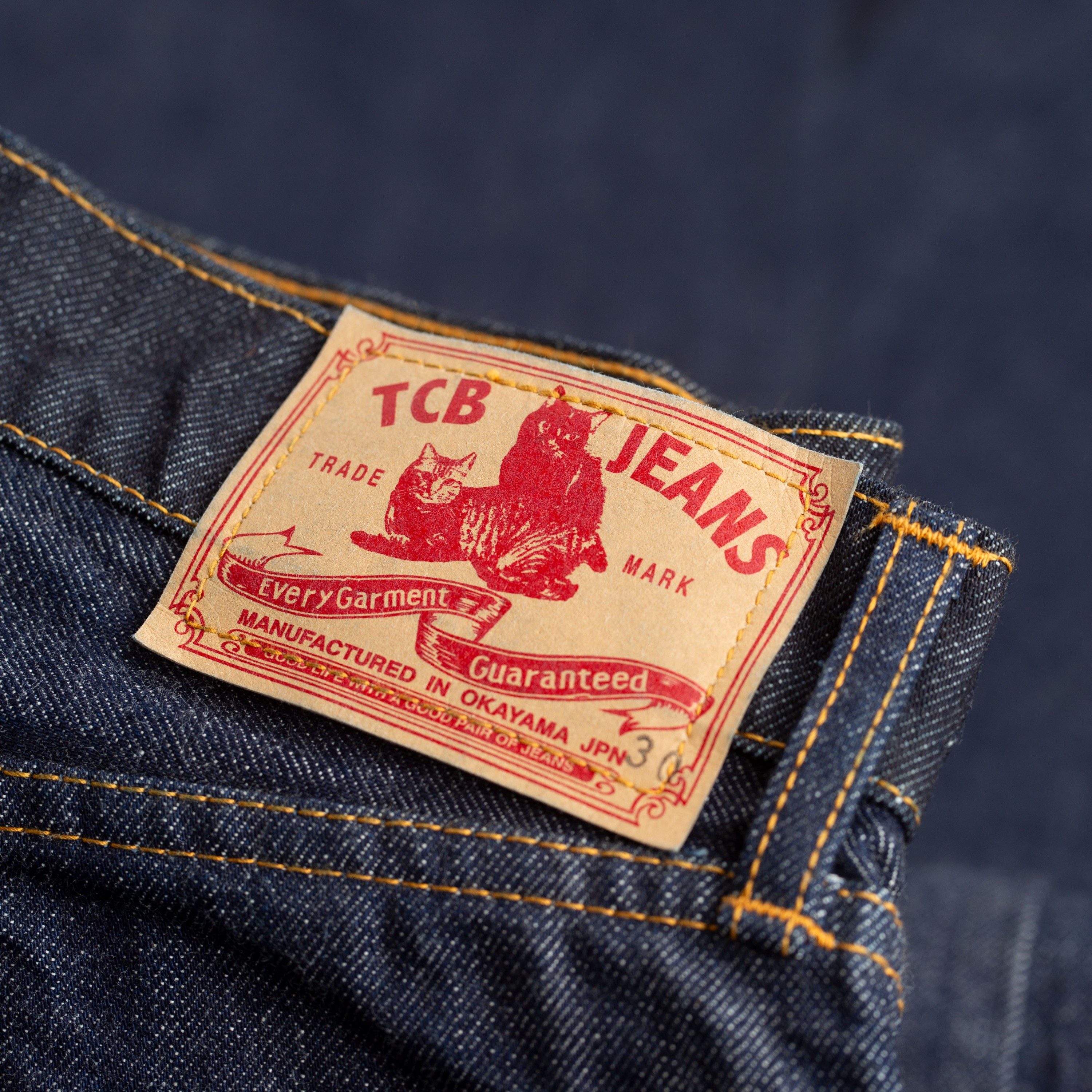 TCB JEANS / Pre-Shrunk 505 Jeans One Wash 13oz Selvedge