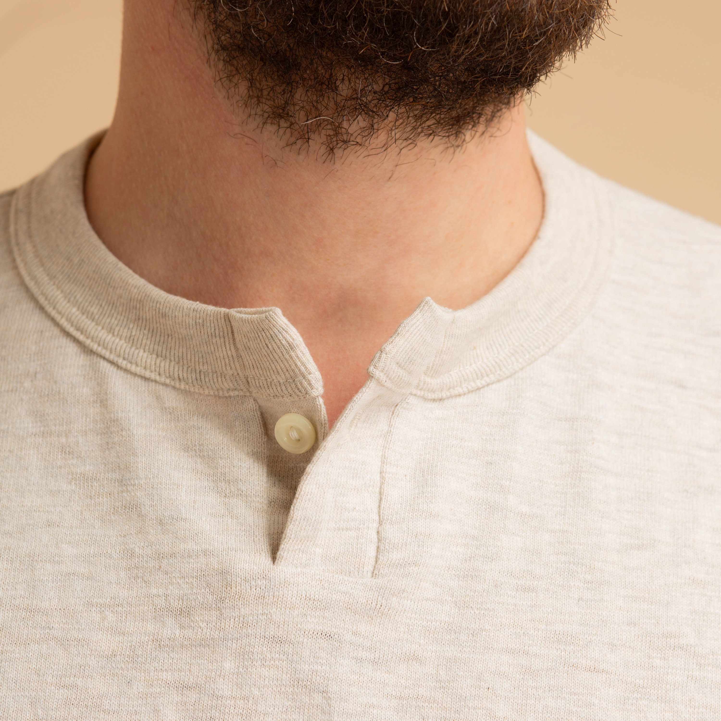 ブッチャープロダクツ HENLY NECK SHIRT オートミール　40新品 ブッチャープロダクツ HENLY NECK SHIRT オートミール 40新品