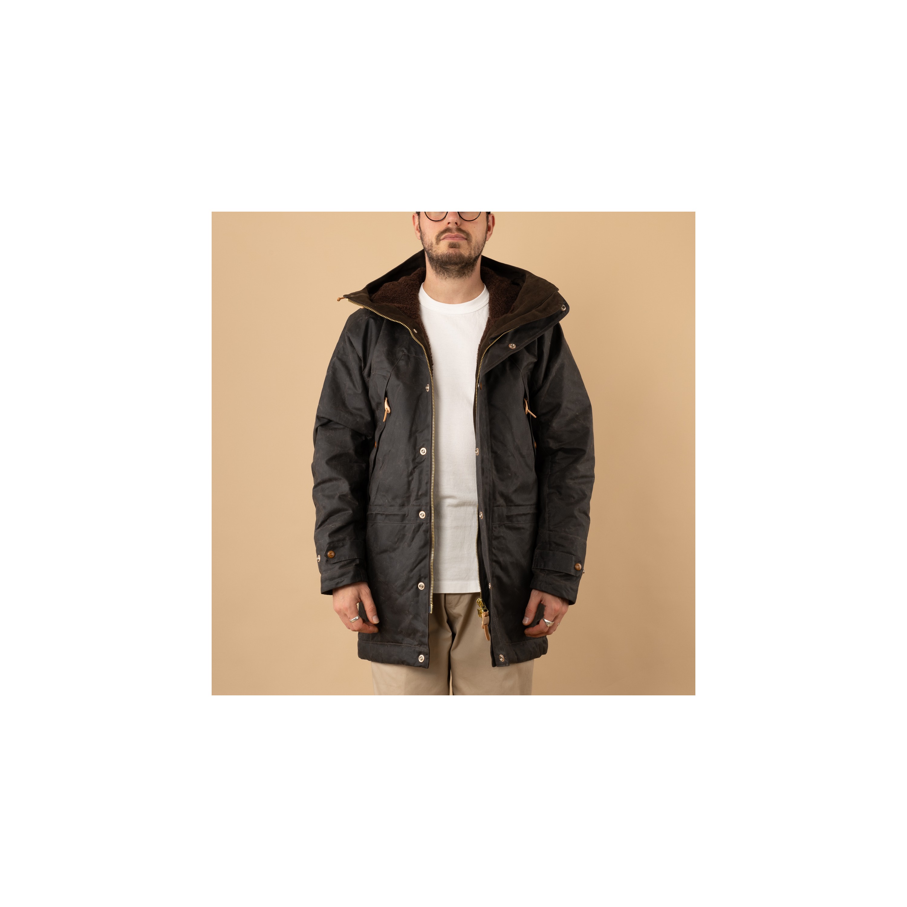 MANIFATTURA CECCARELLI / Long Mountain Jacket Chocolate