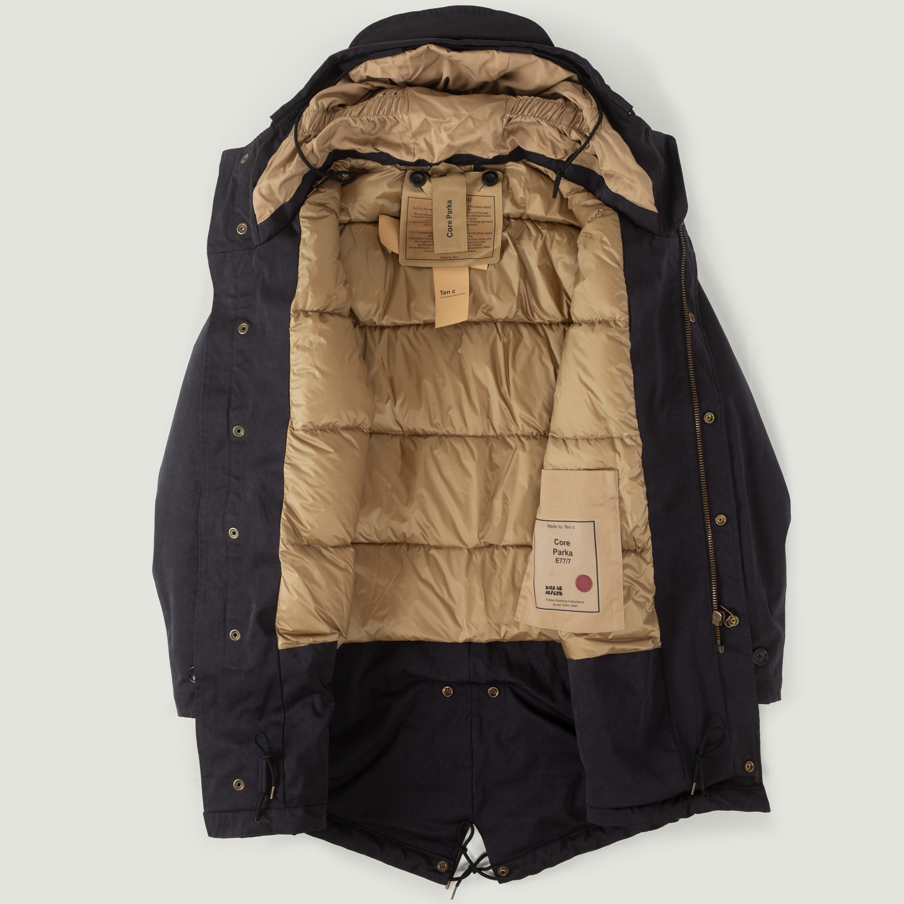 ジャケット・アウター Ten-c parka navy size 50 Ten C Arctic Down Parka in Blue, size 50 - New with tags