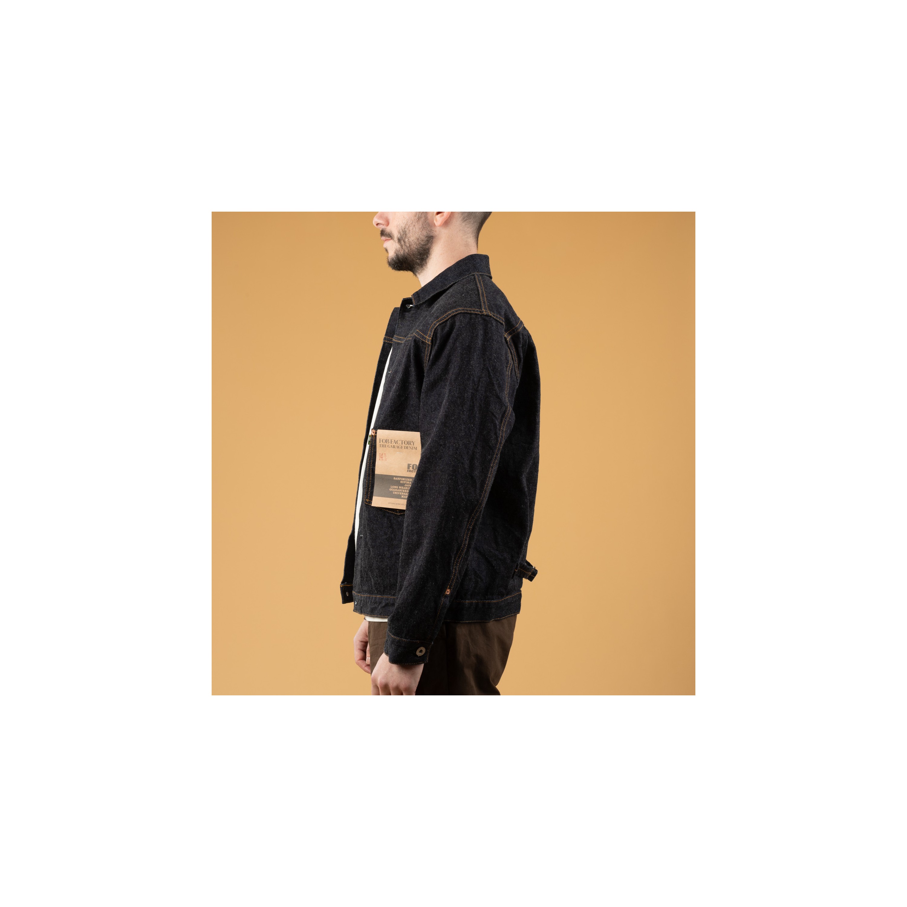 ジャケット・アウター F.O.B FACTORY GARAGE DENIM JACKET 42 FOB FACTORY / F2432 Garage Jacket Selvedge Denim