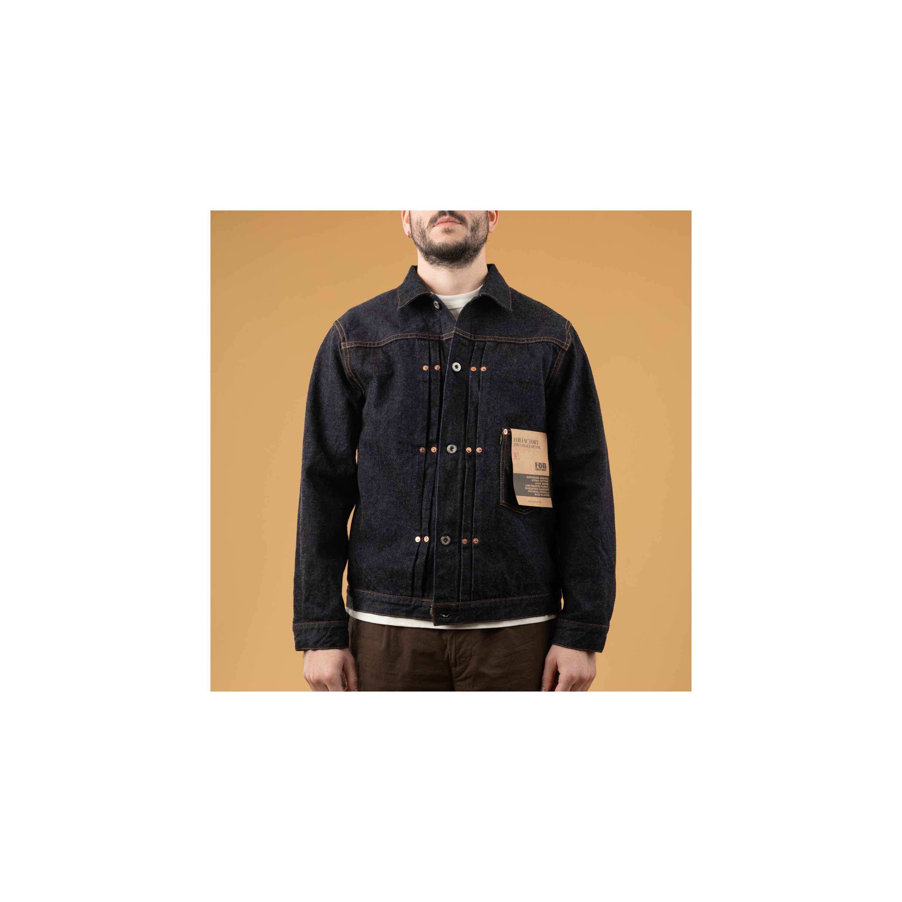 ジャケット・アウター F.O.B FACTORY GARAGE DENIM JACKET 42 楽天市場】FOB FACTORY エフオービーファクトリー SELVEDGE