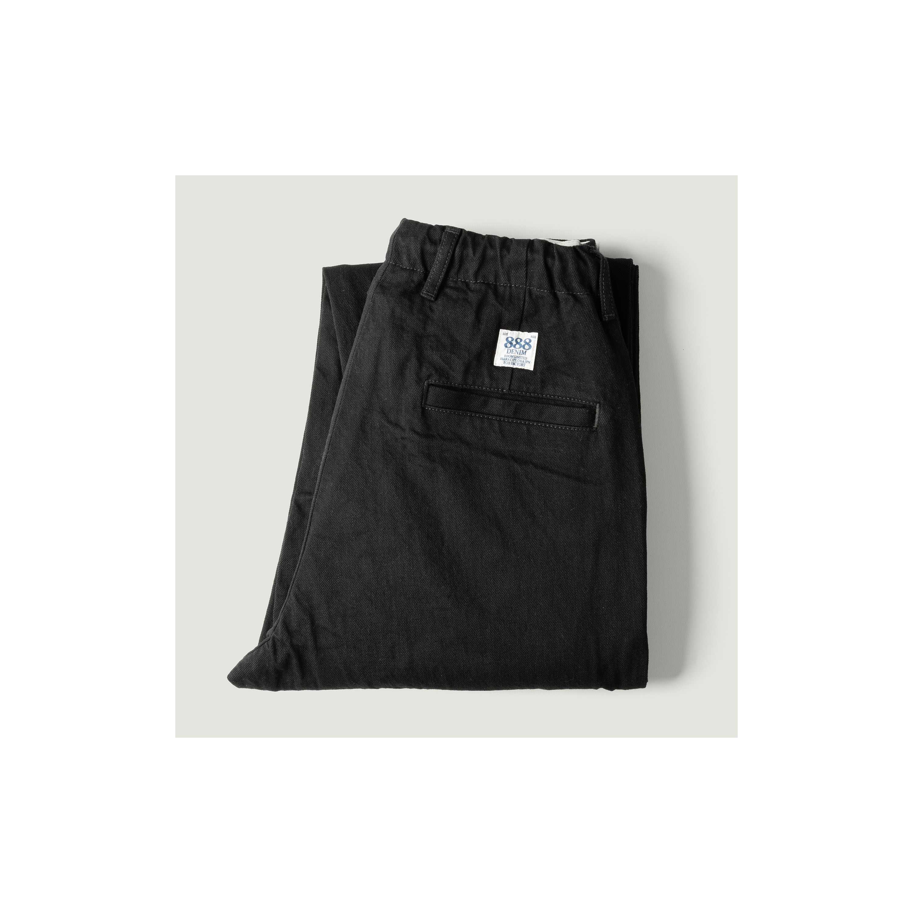 FOB FACTORY / F0508 Denim Track Pants Black