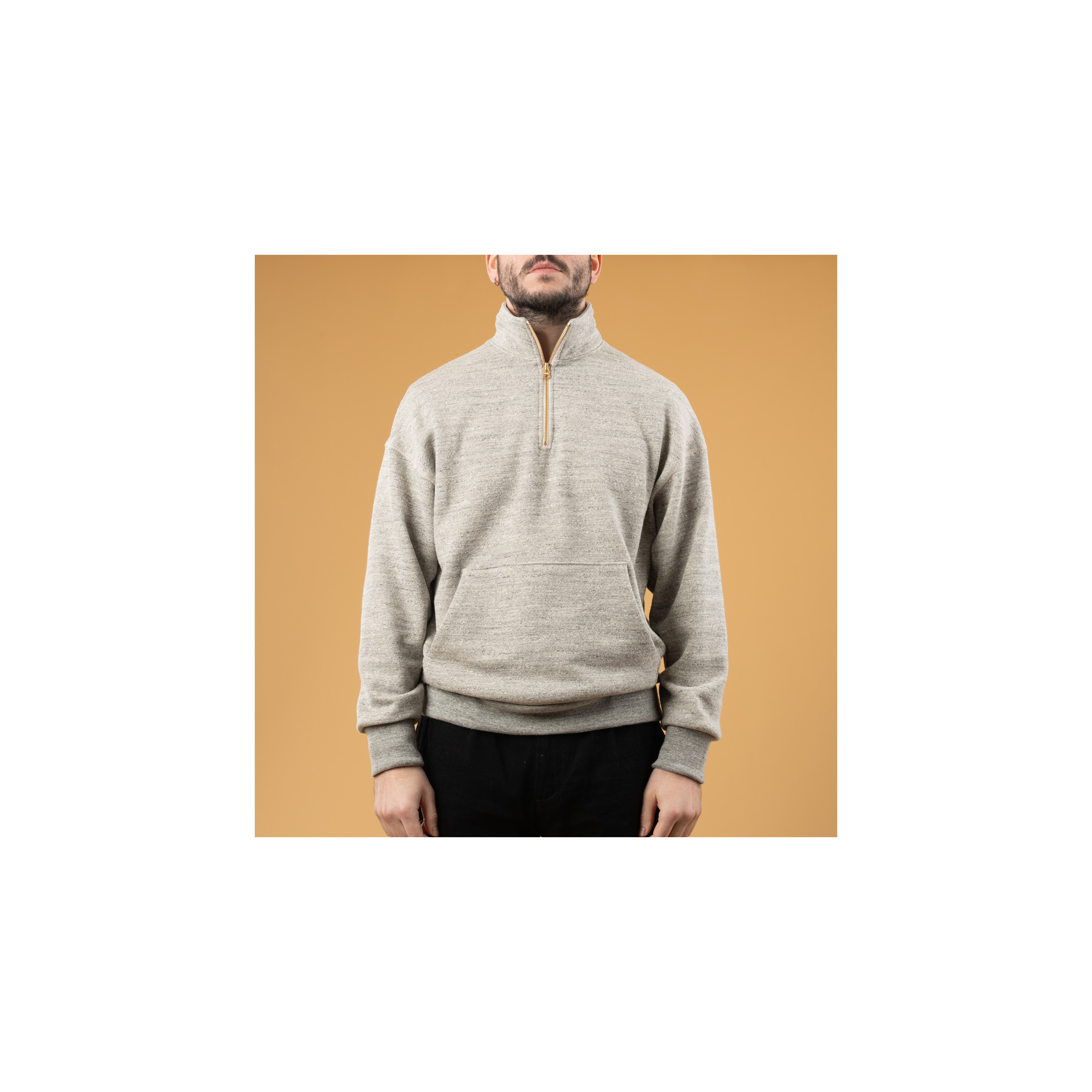 JACKMAN / GG Sweat Half-Zip Heather Gray