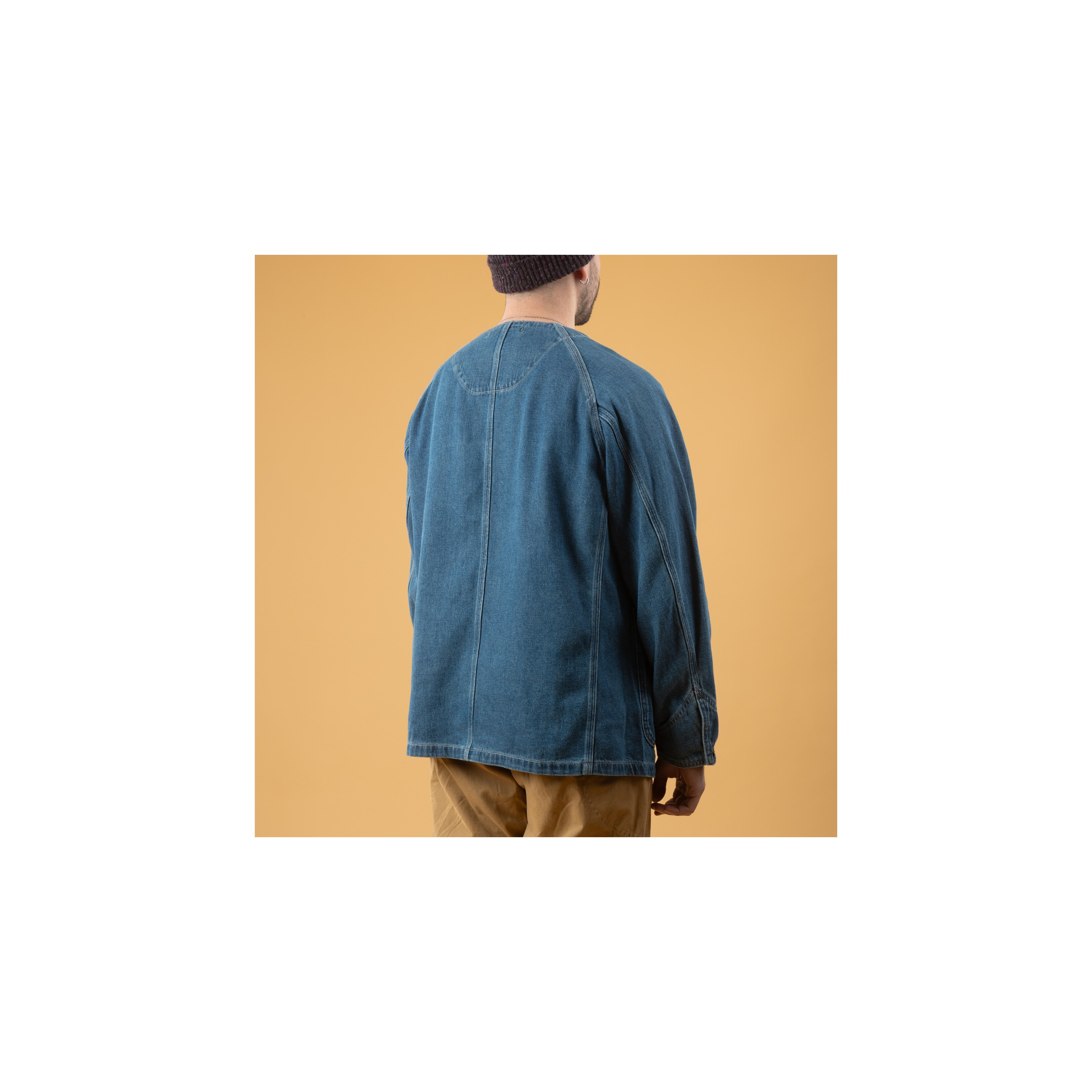 【GOHEMP】EQUIPMENT NO COLLAR COAT / L gohemp-no-collar-coverall-used