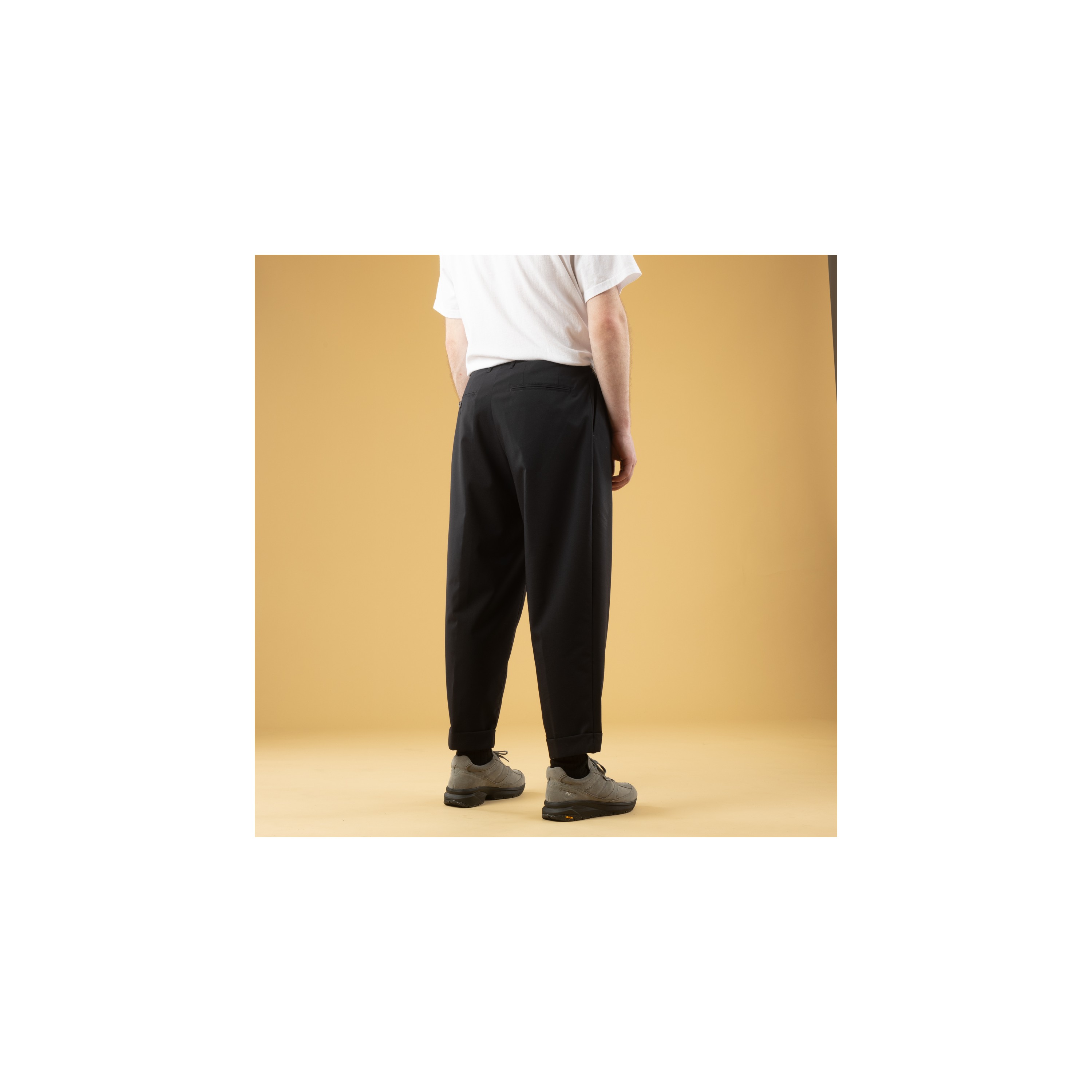 BEAMS PLUS 2 Pleats WoolTropical ダークネイビー 2 Pleats Wool Tropical Pants