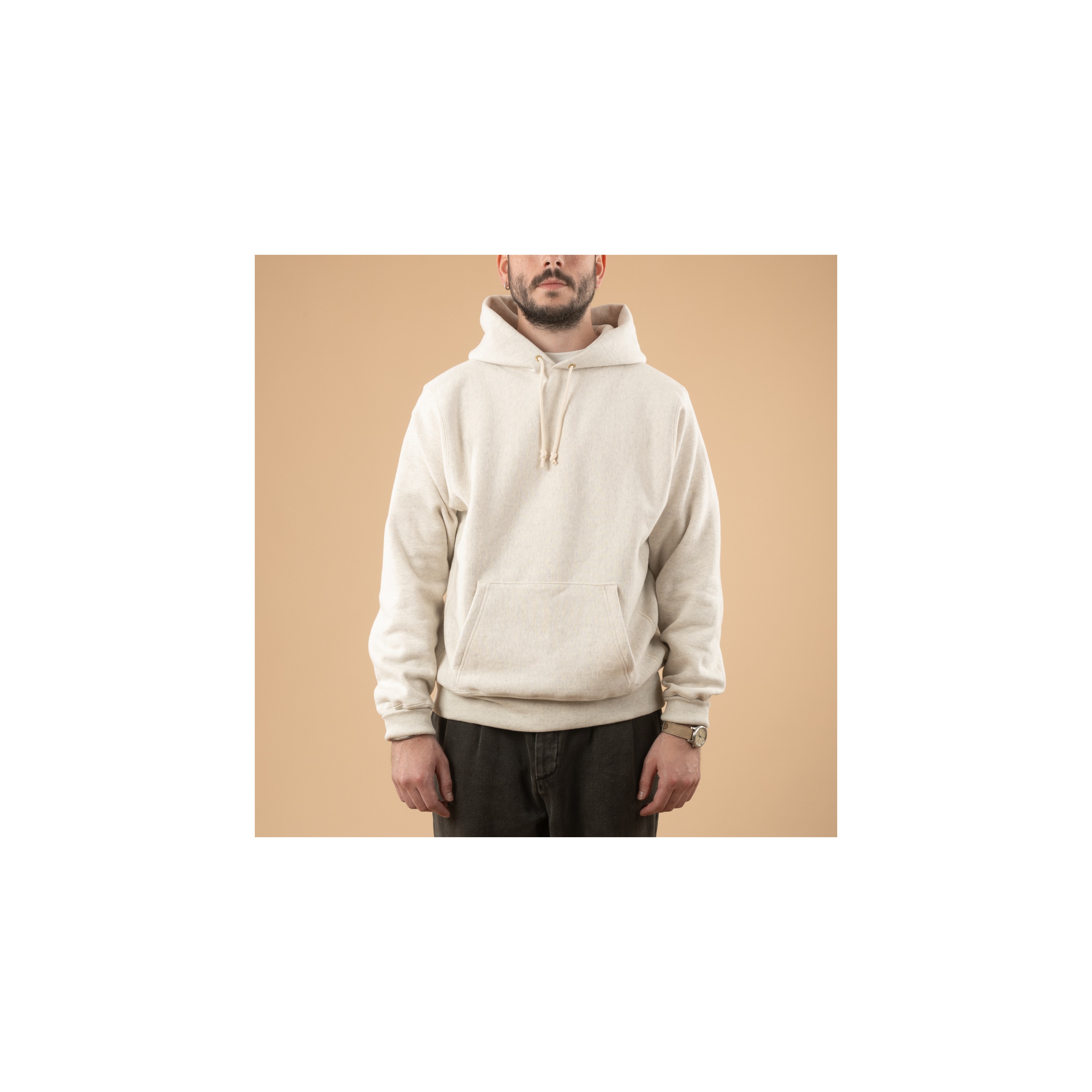 WAREHOUSE & CO. / Lot. 484 Plain Hooded Sweatshirt Oatmeal