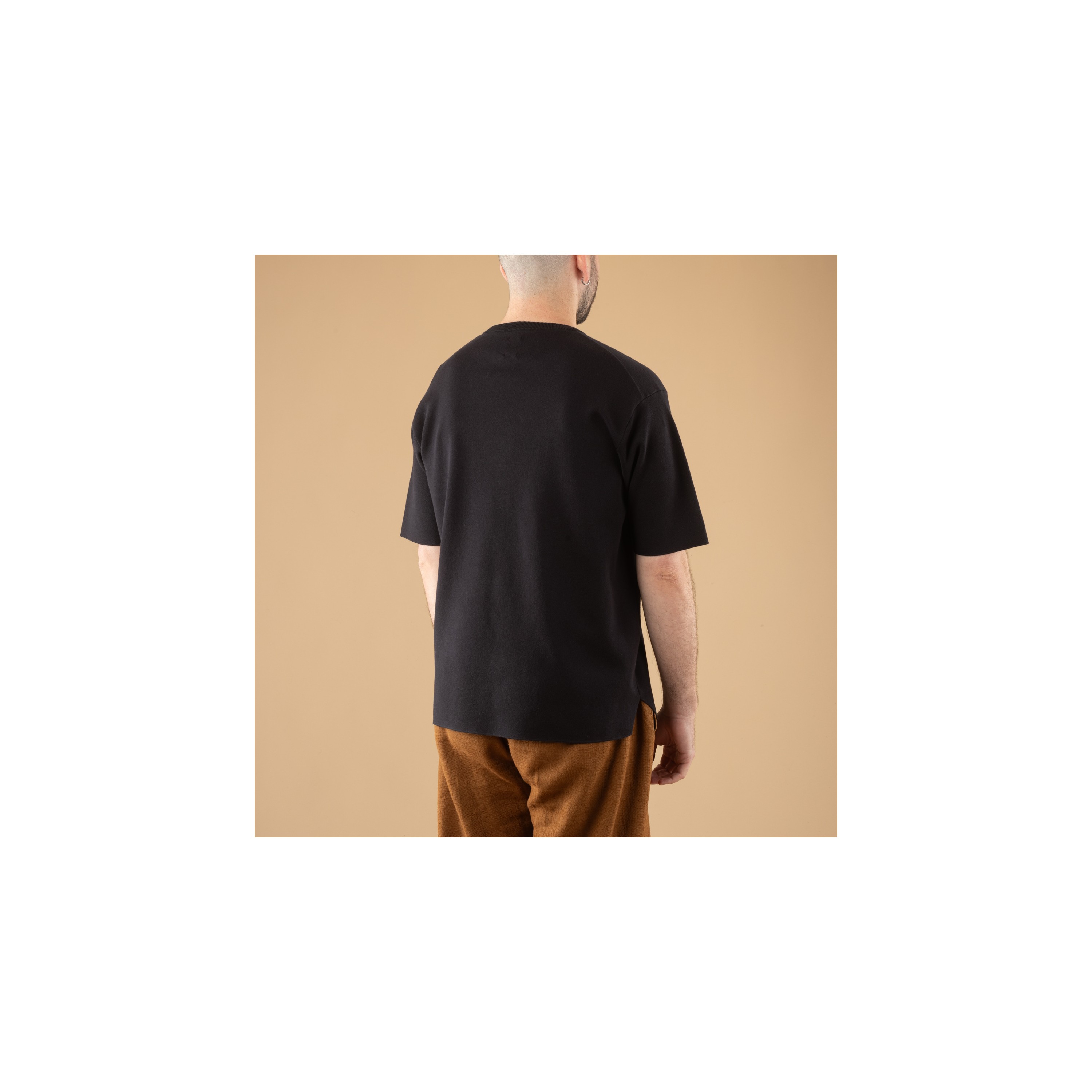 BATONER / 32G Smooth T-Shirt Black