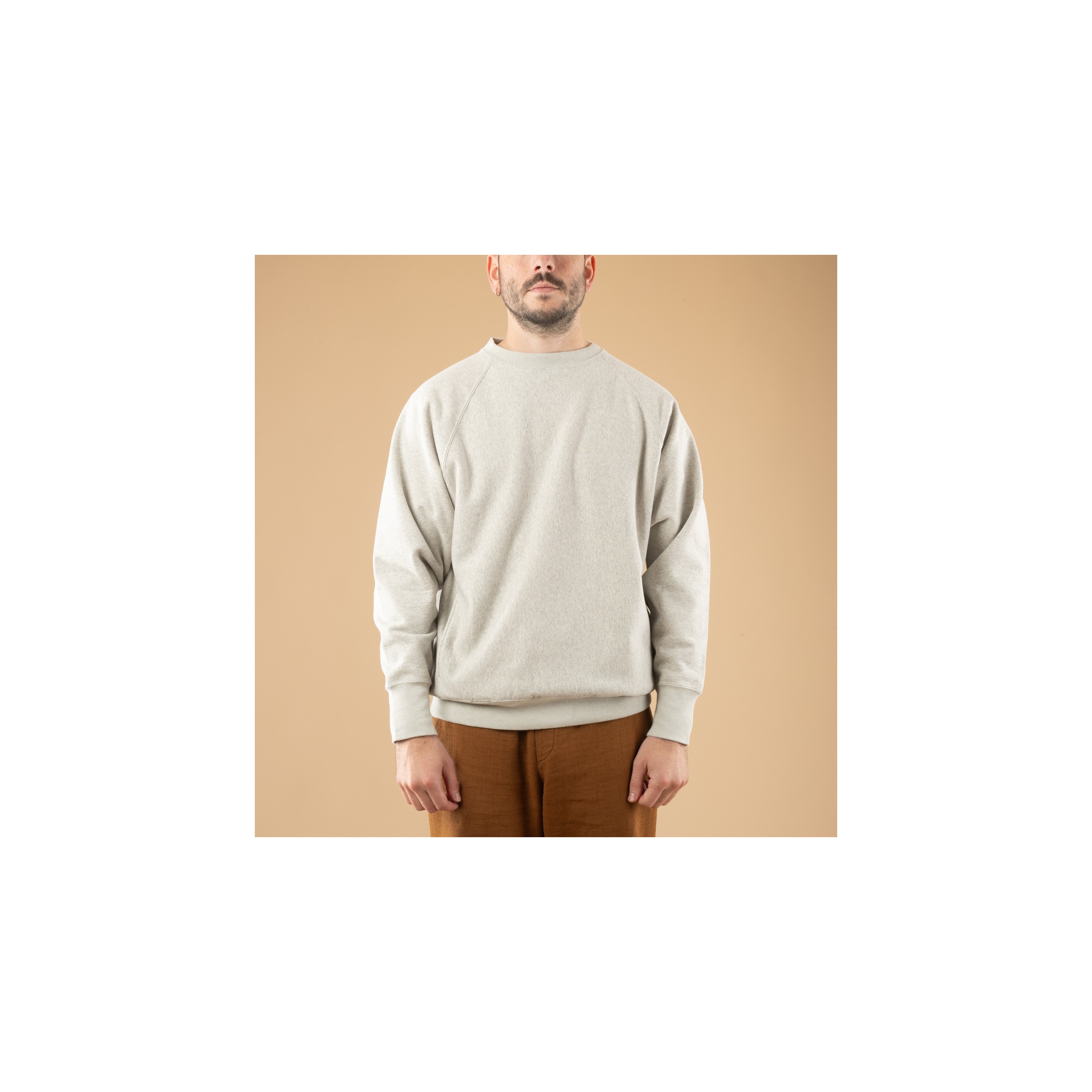 BATONER / Jumberca Urake Crewneck in Heather Gray