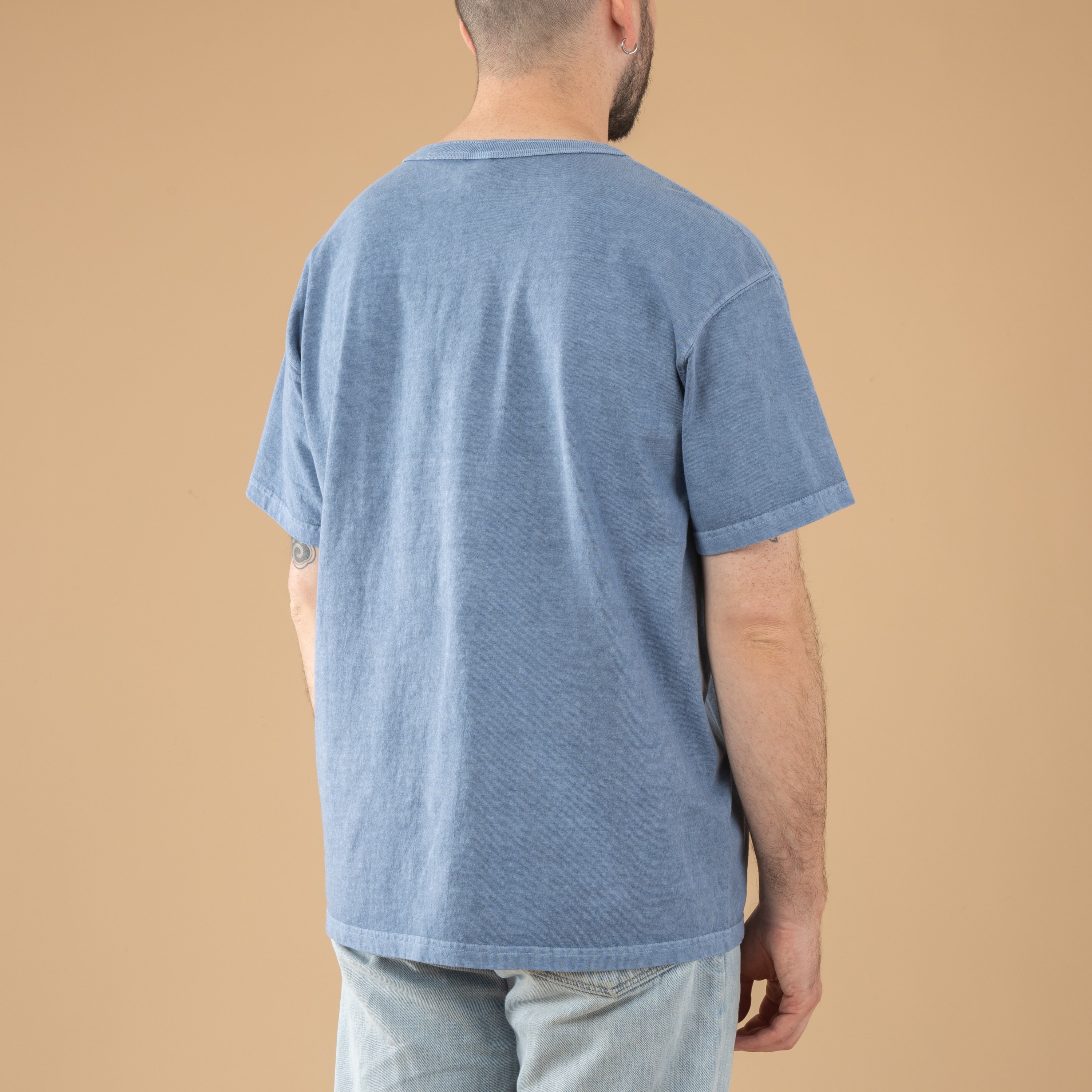 GOOD ON / S/S Henley Tee P-Ajisai
