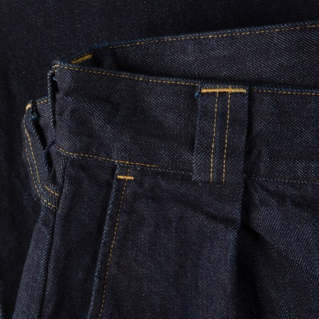 Image-Flâneurs_JAPAN BLUE JEANS / 13oz Denim Tuck Pants Indigo_detail-2