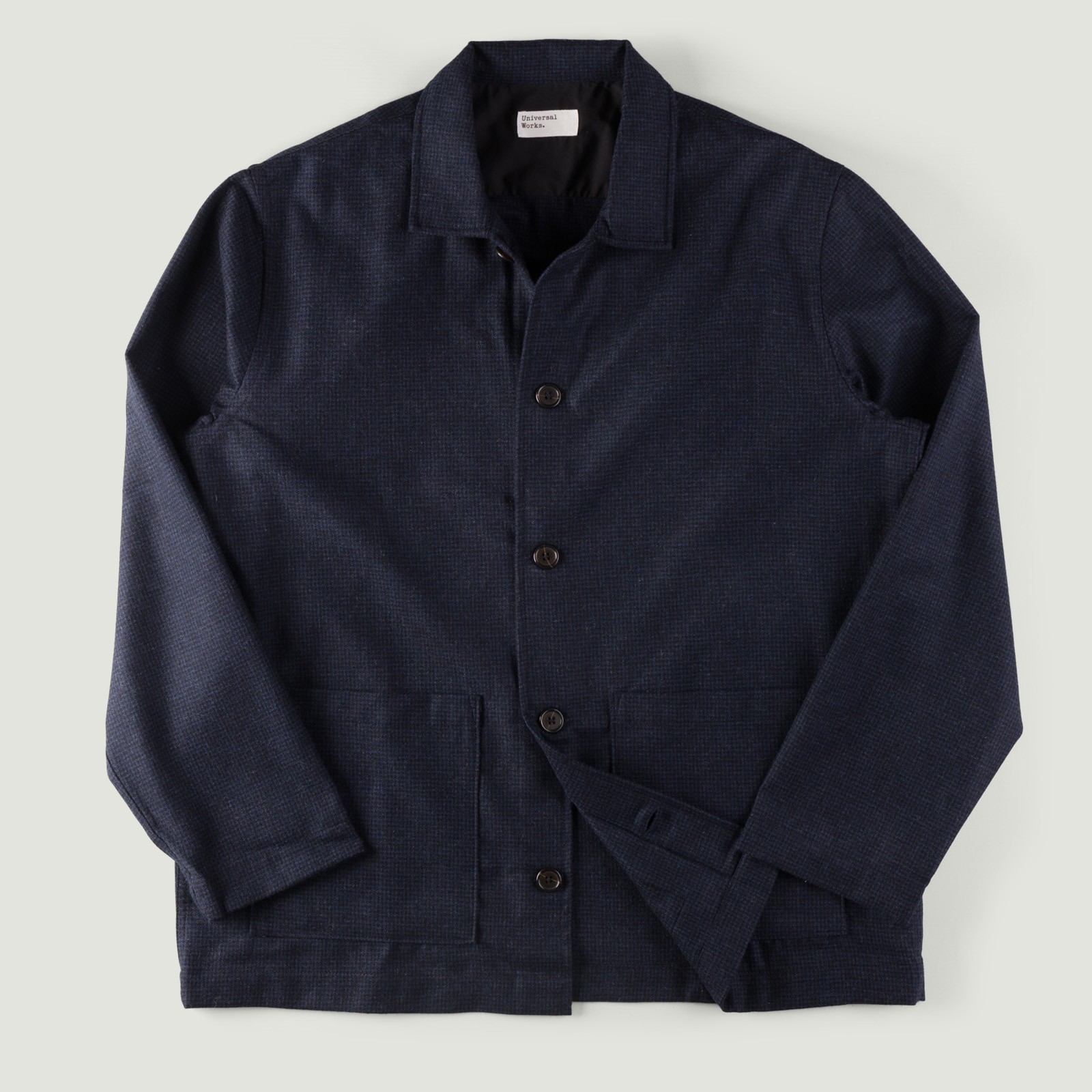 Image-Flâneurs_UNIVERSAL WORKS / Brushed Bari Easy Overshirt Navy_Vignette