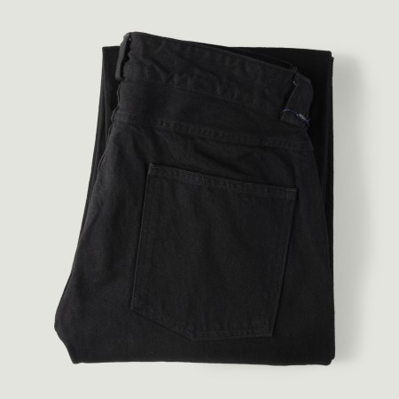 13oz Denim Tuck Pants Black