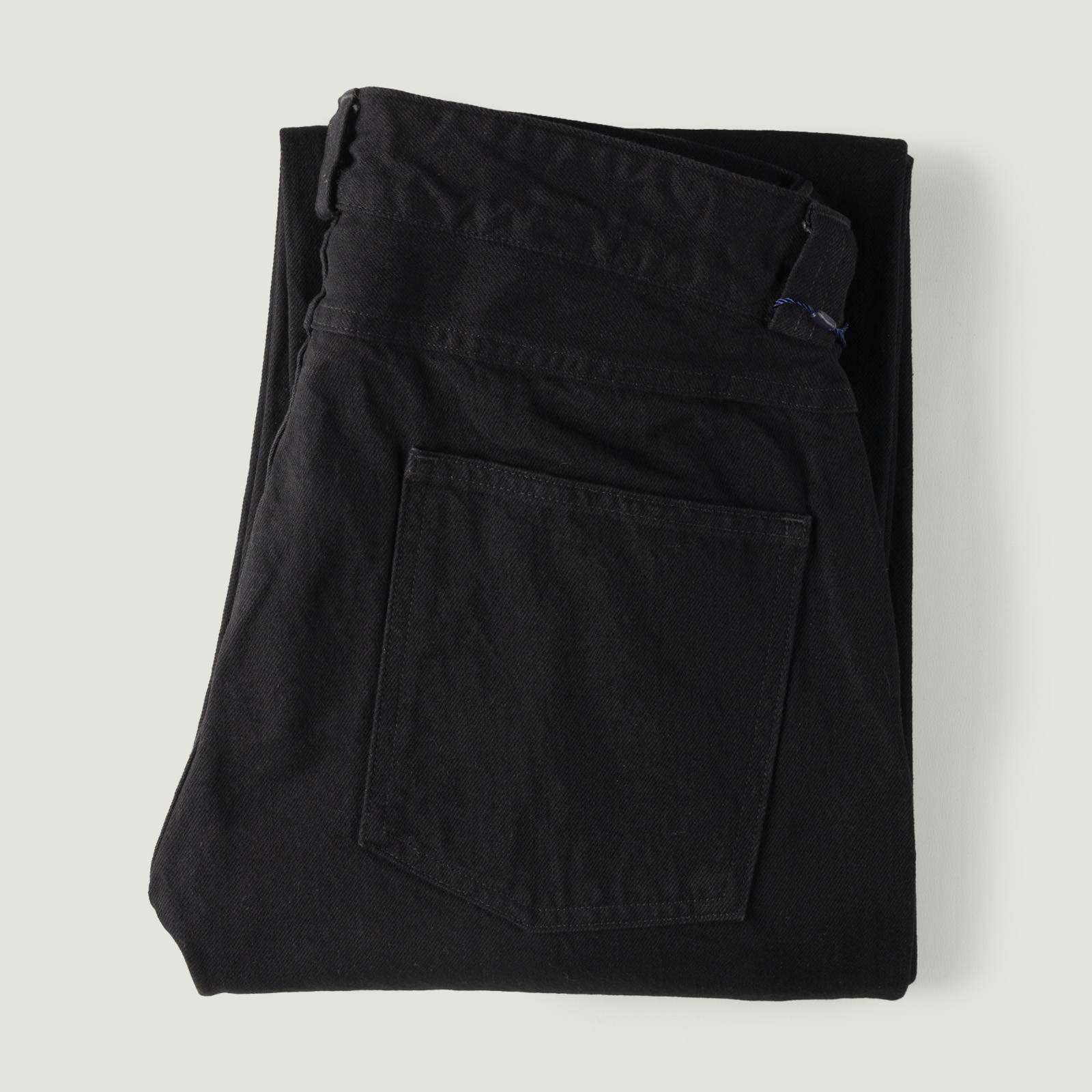 13oz Denim Tuck Pants Black