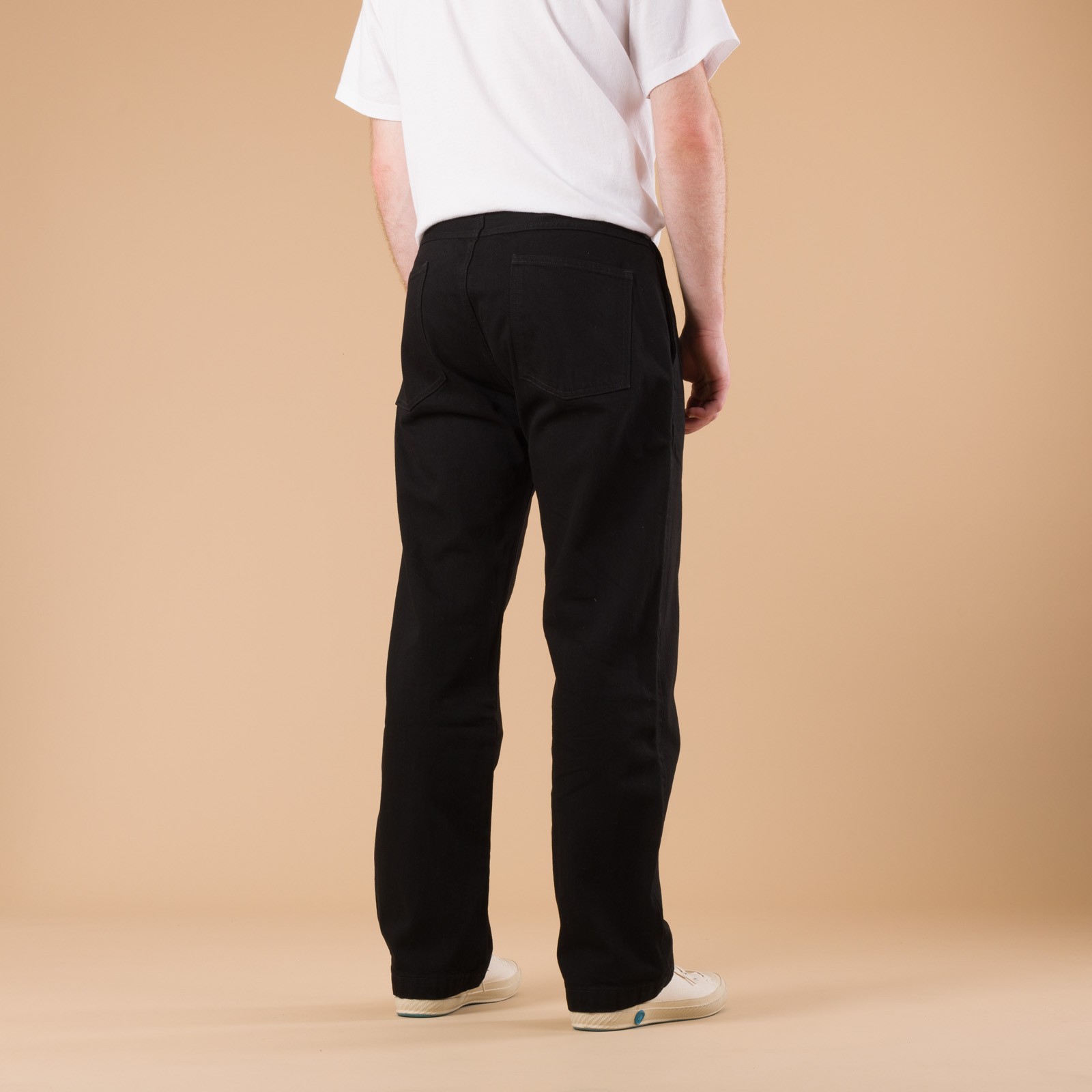 13oz Denim Tuck Pants Black