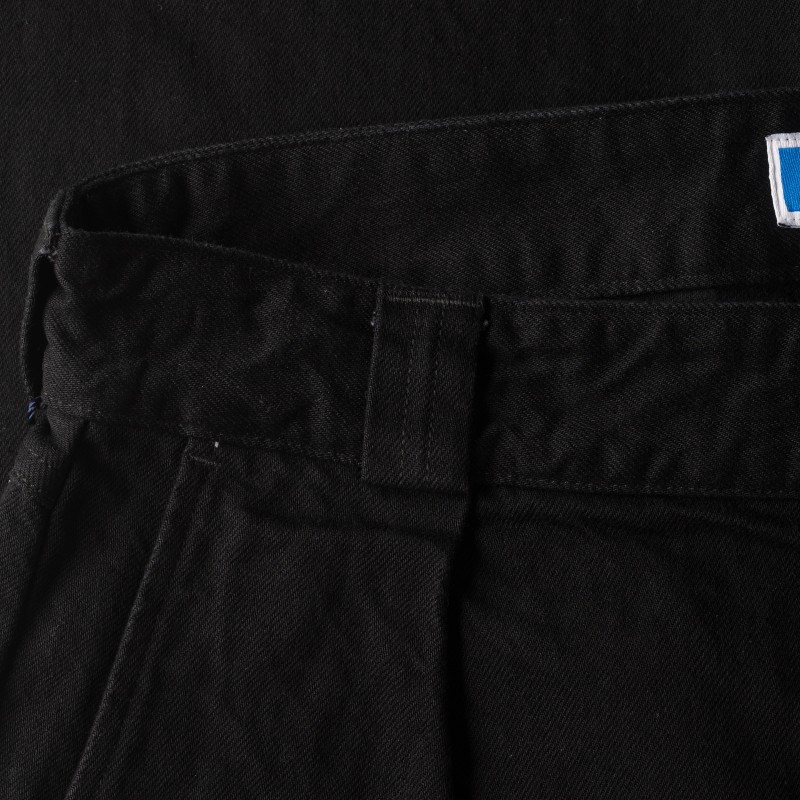 13oz Denim Tuck Pants Black