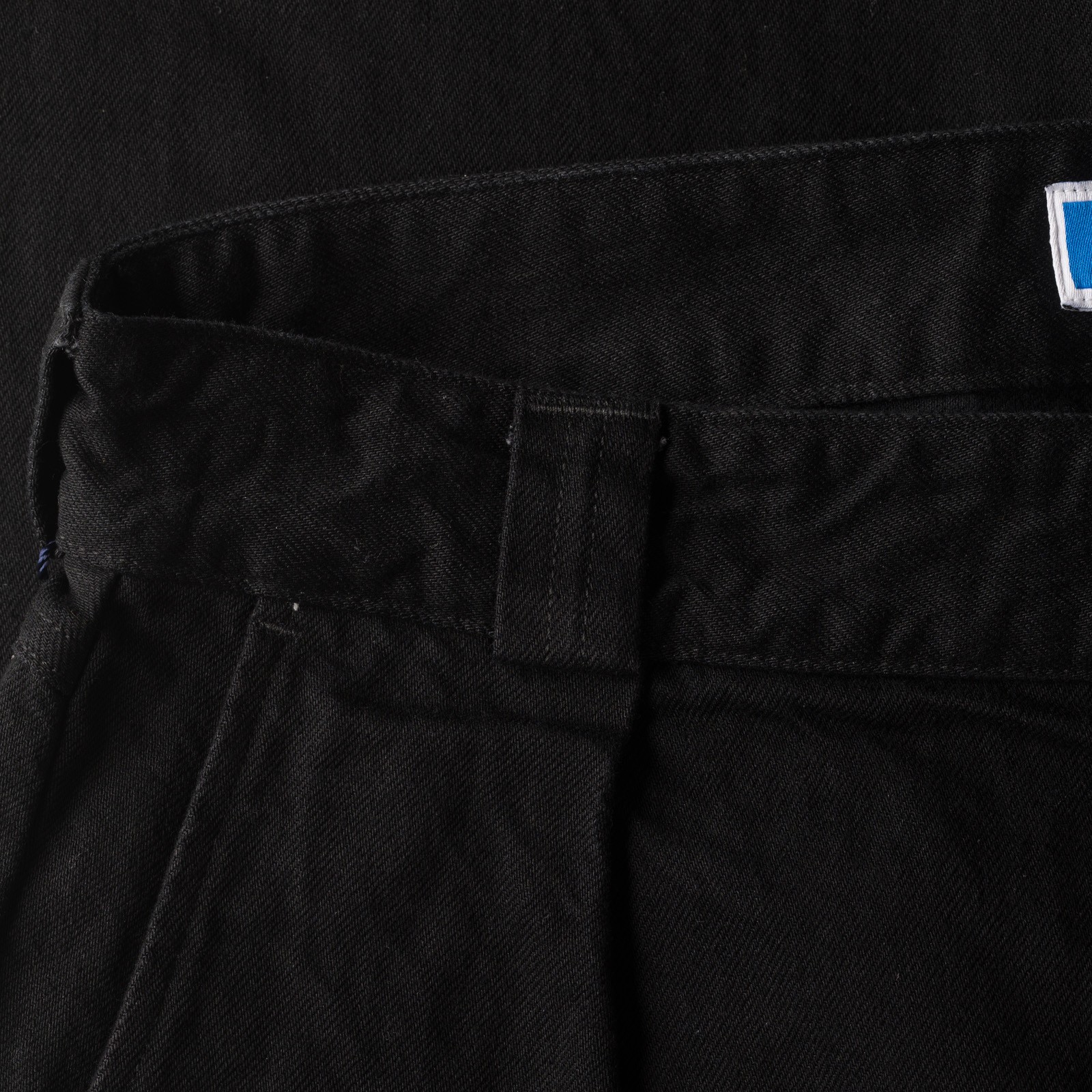 13oz Denim Tuck Pants Black