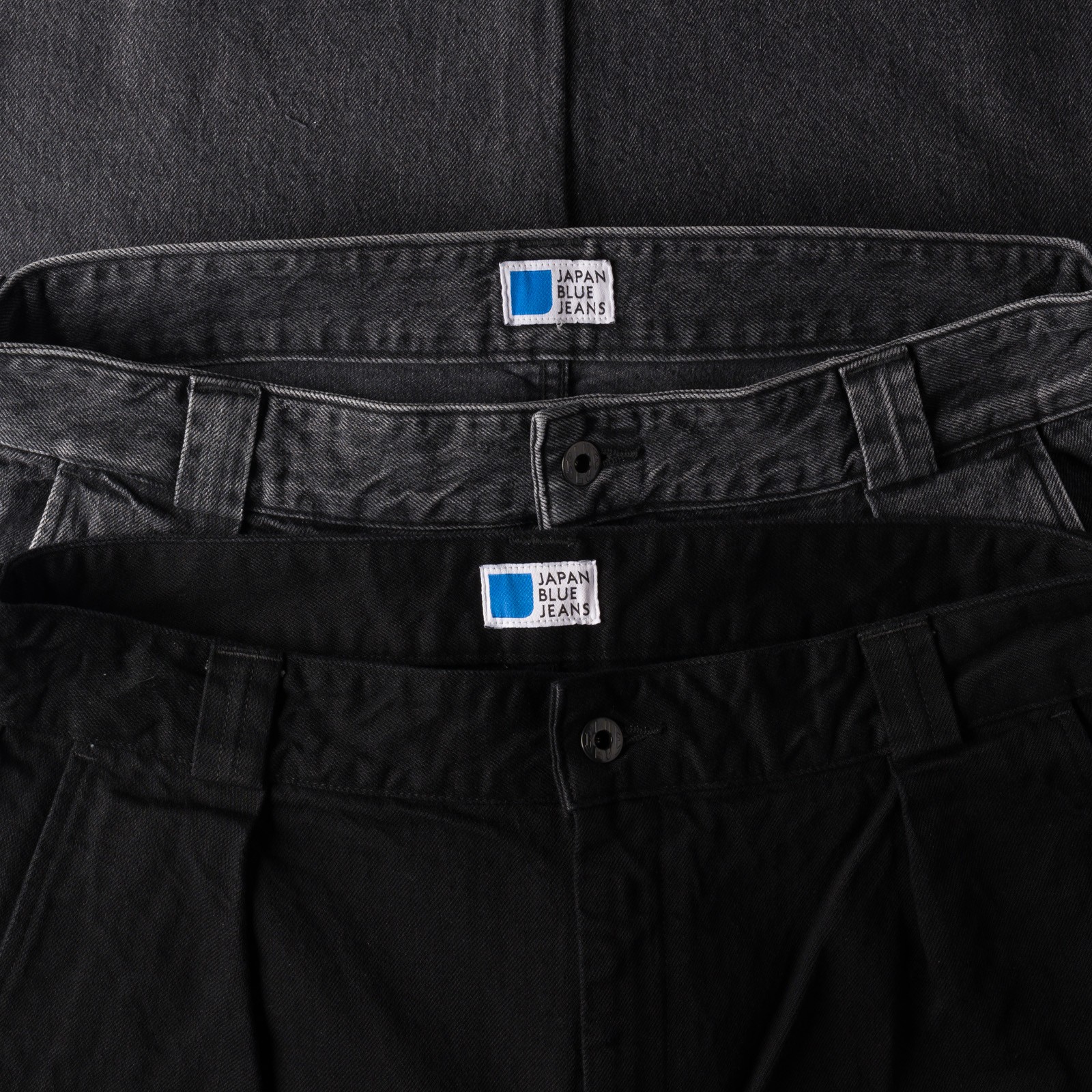 13oz Denim Tuck Pants Black