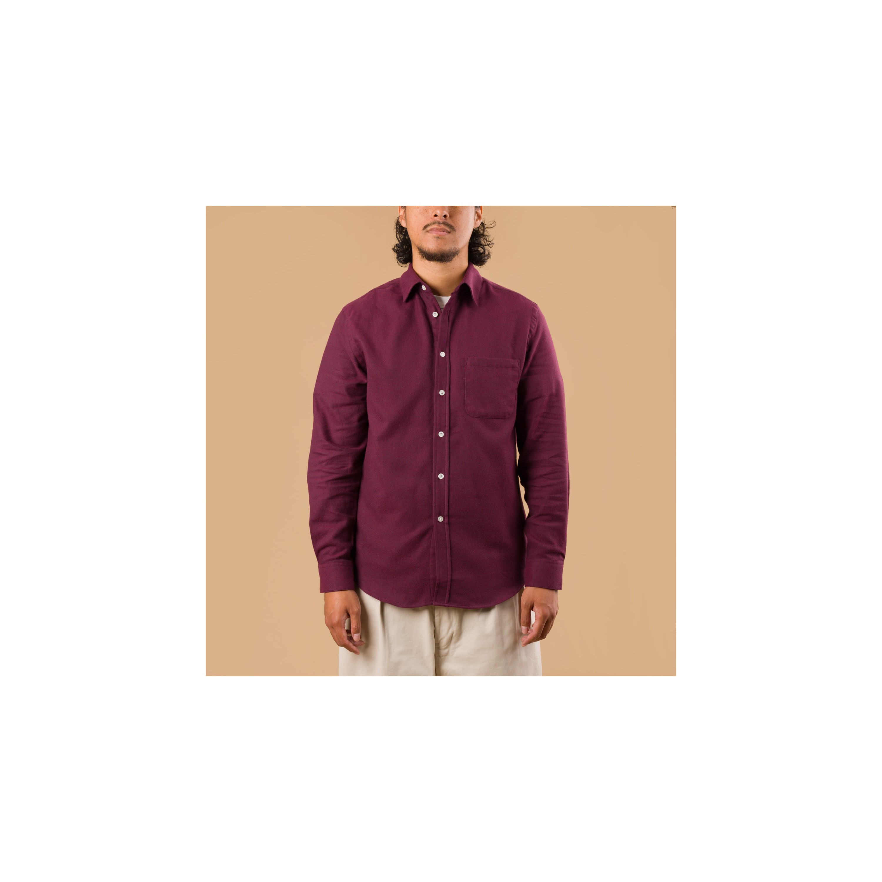 PORTUGUESE FLANNEL / Teca Shirt Bordeaux
