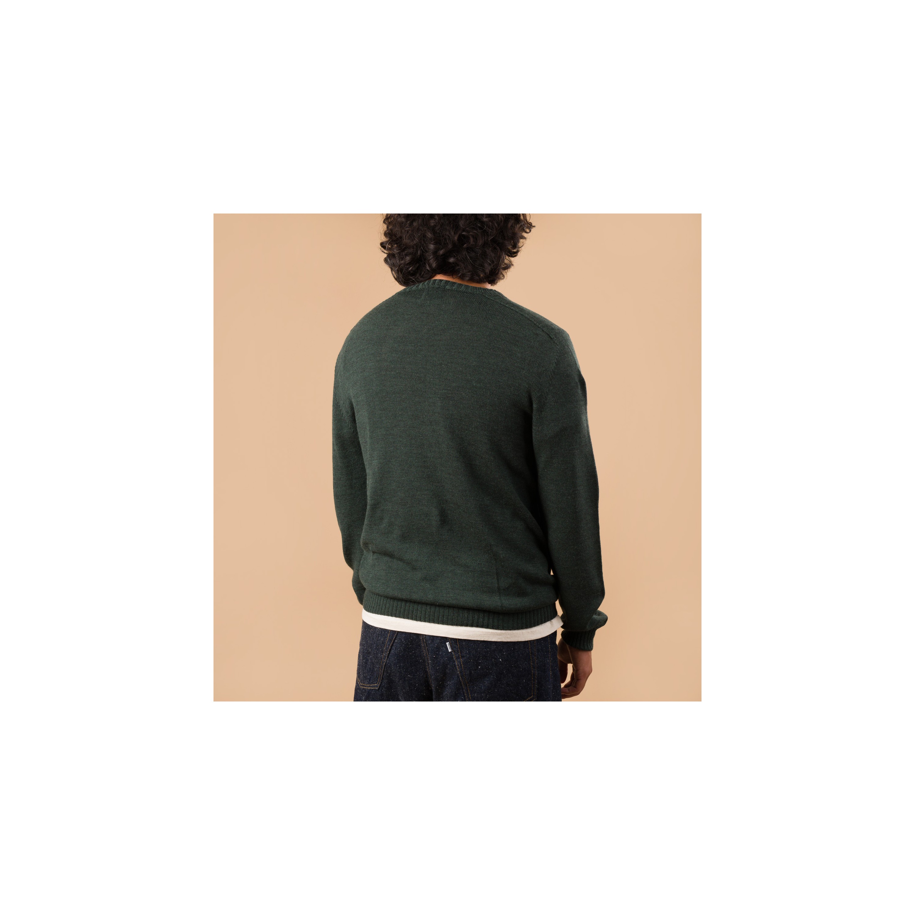 NITTO KNITWEAR / Aris Forest Green Crewneck Sweater