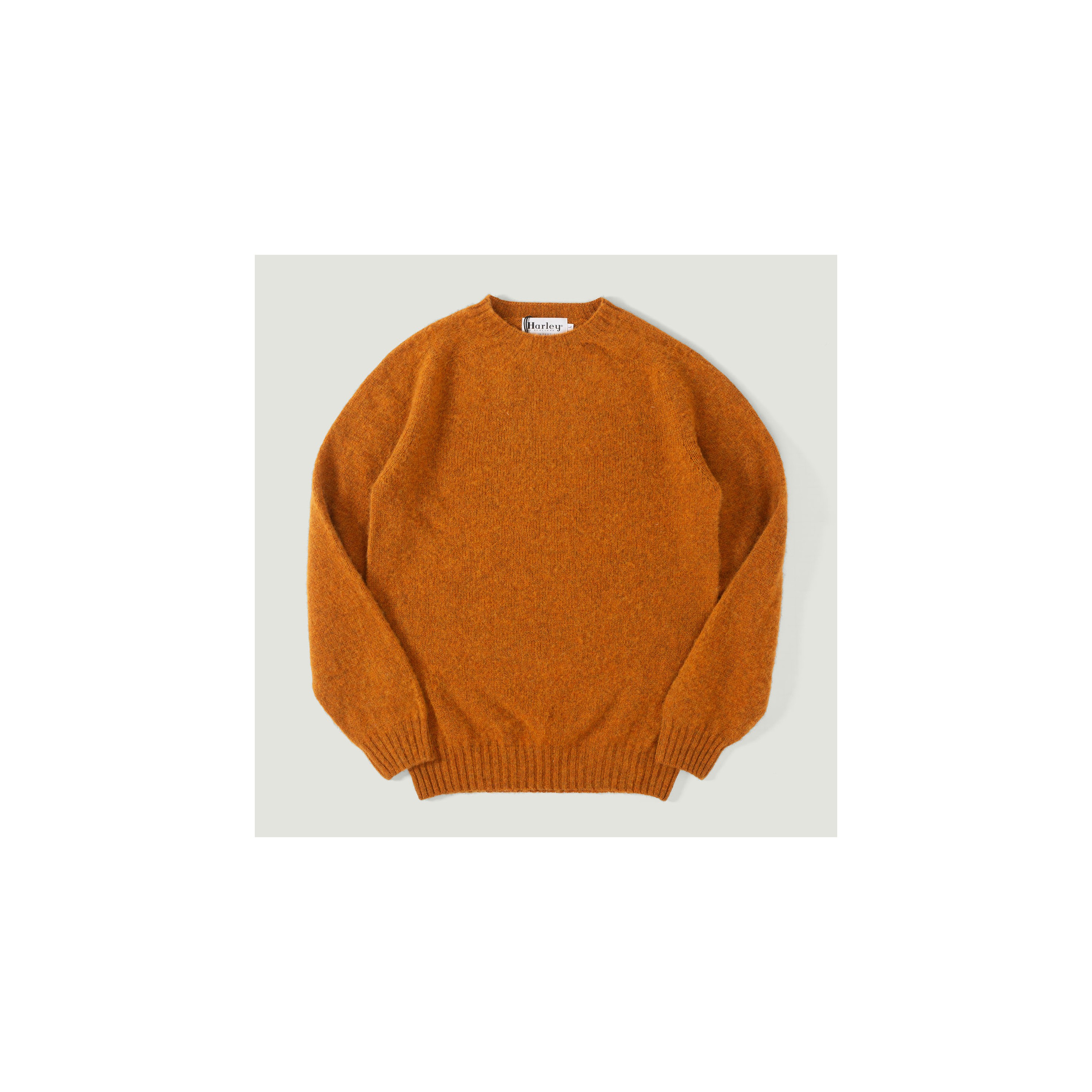 HARLEY OF SCOTLAND / Shaggy Crew Neck Amber