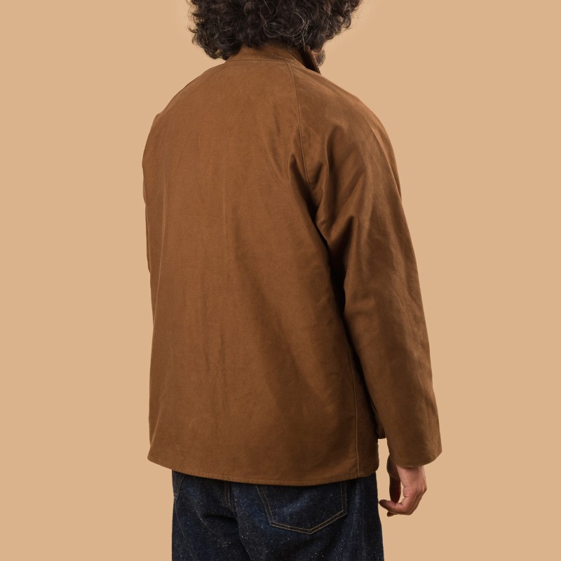 Image-Flâneurs_FOB FACTORY / F2361 Heavy Moleskin Riding Jacket Brown
