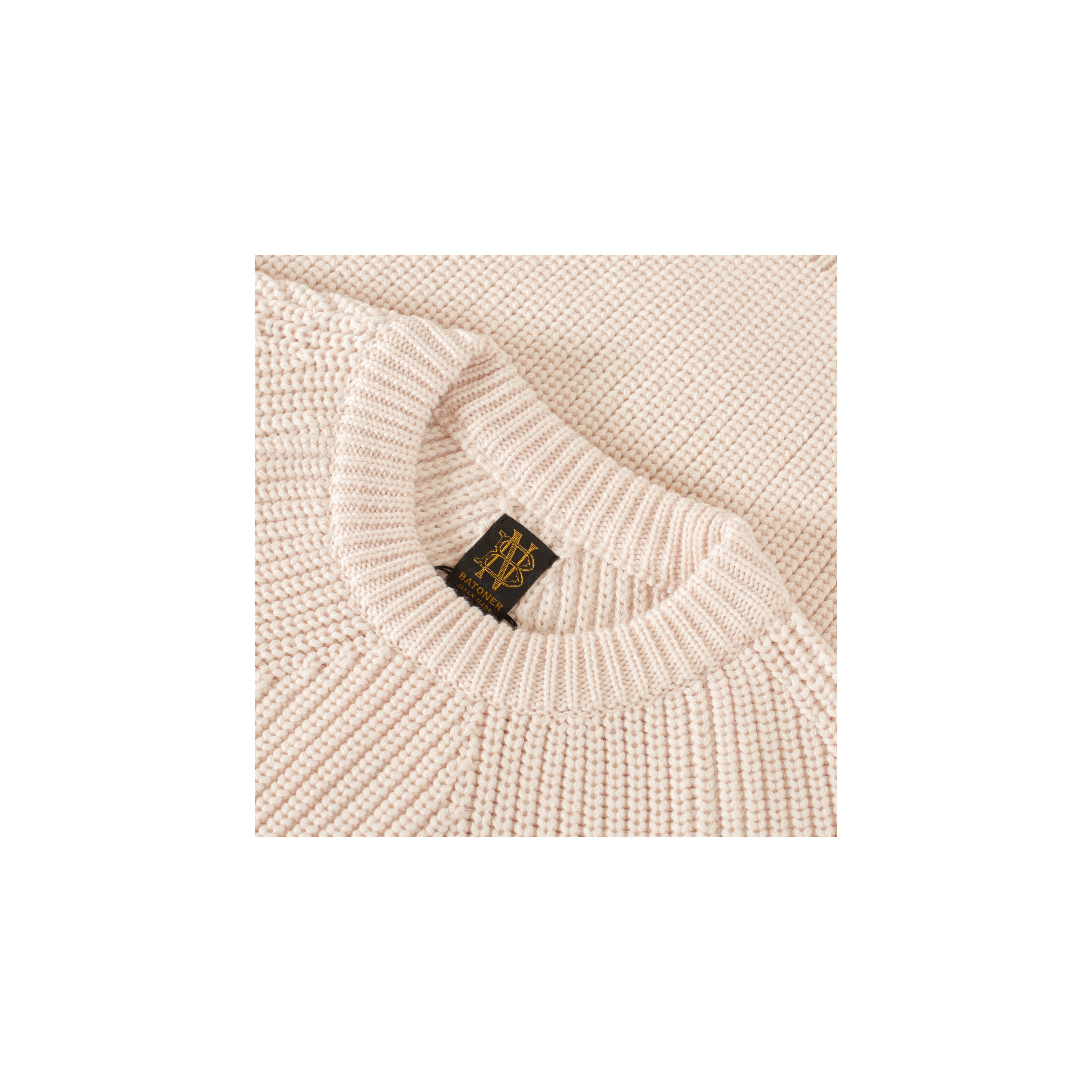 BATONER / Signature Crew Neck Ivory