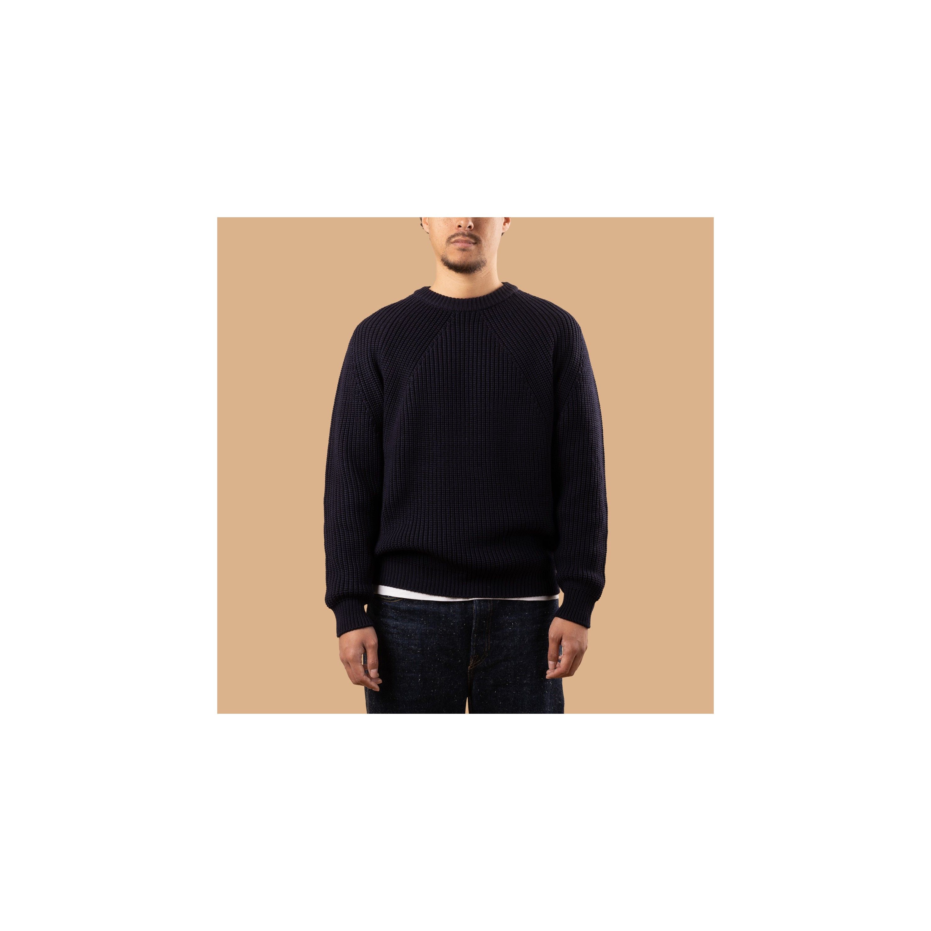 トップス BATONER SIGNATURE CREW NECK 1 Signature Crewneck Navy by BATONER | Couverture & The Garbstore