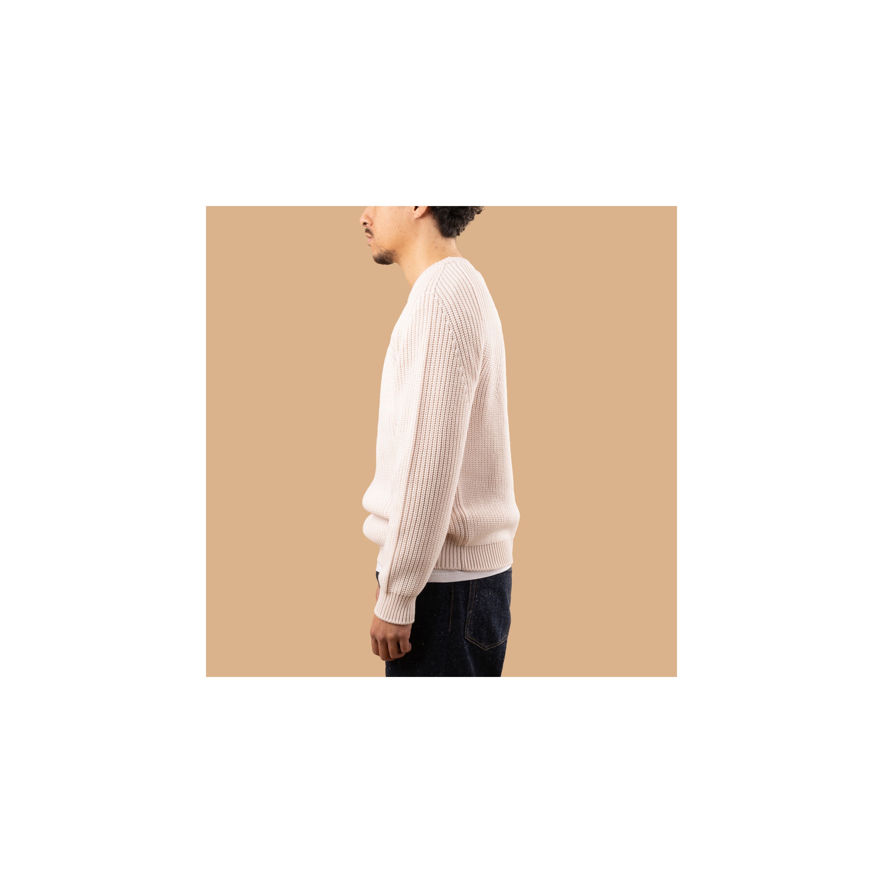 BATONER / Signature Crew Neck Ivory
