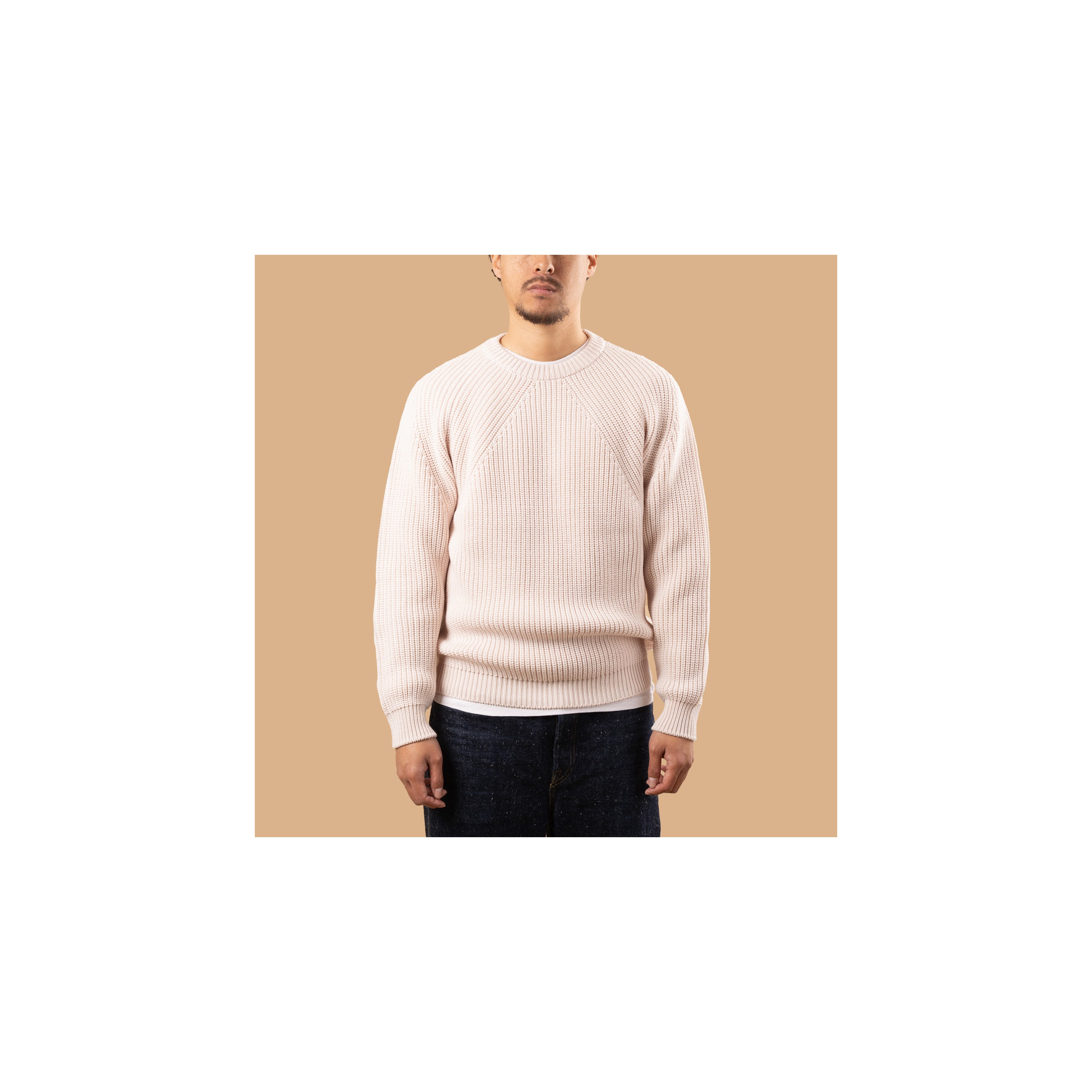 BATONER SIGNATURE CREW NECK メンズ　アイボリー BATONER / Signature Crew Neck Ivory